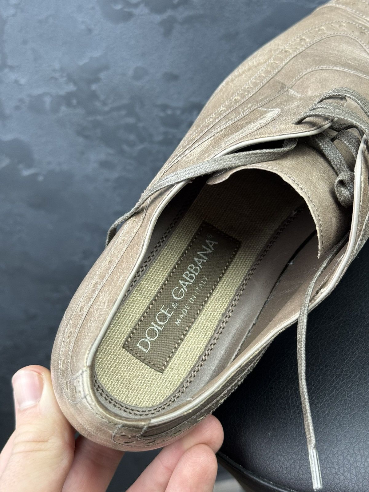 Dolce & Gabbana DOLCE & GABBANA Leather Derby Shoes Size 6 Size US 6 / EU 39 - 10 Thumbnail