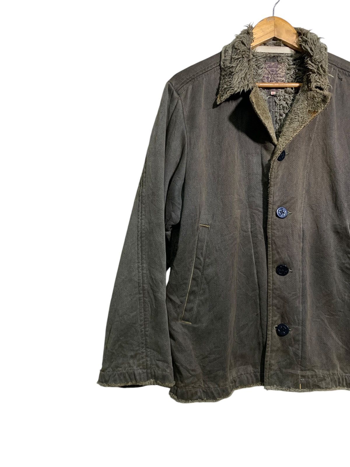 First MFG Co. 🔥FIRST STEP JAPAN SHEARLING JACKETS MOLESKIN Size US L / EU 52-54 / 3 - 2 Thumbnail