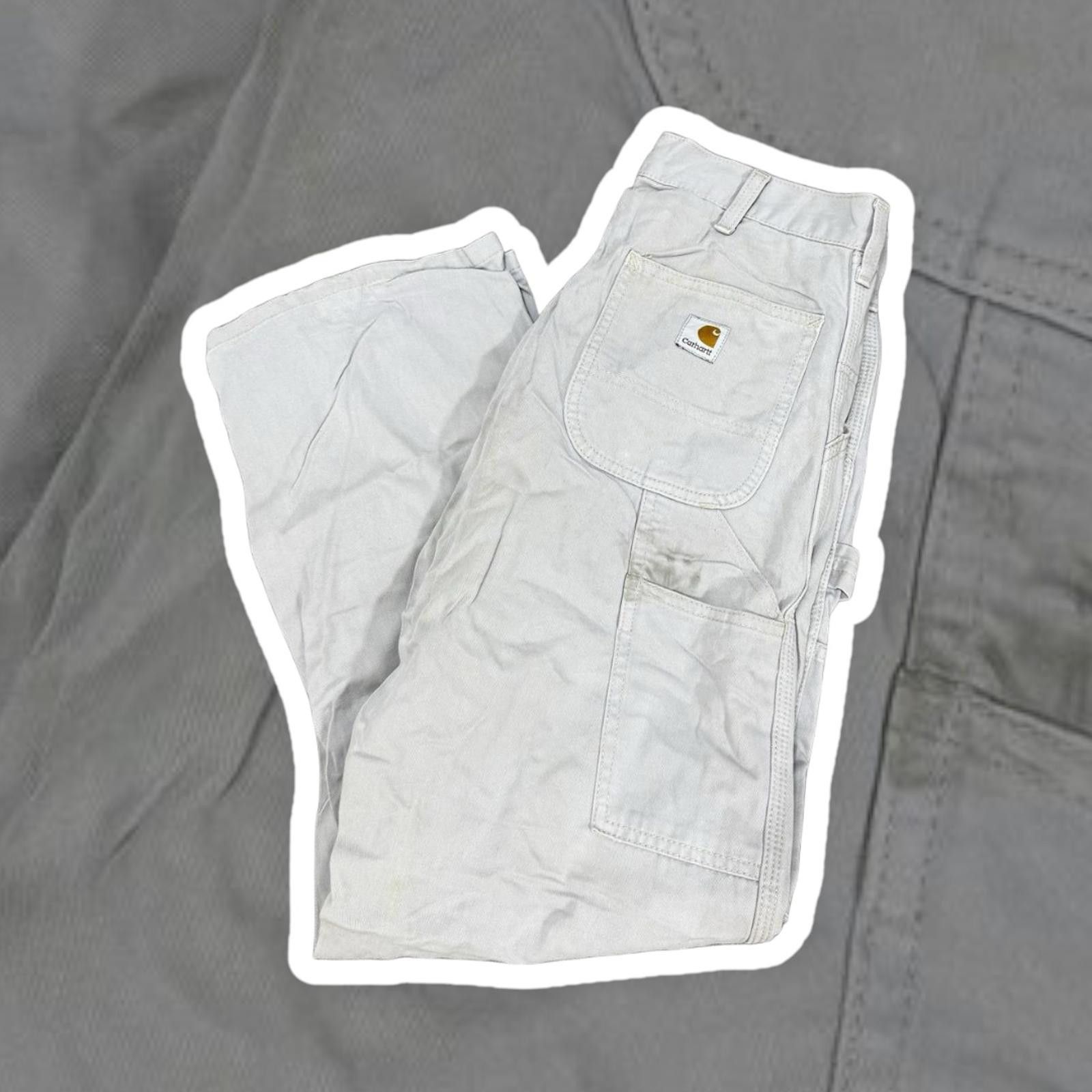 Carhartt Carhartt Men's Beige Work Pants Size US 30 / EU 46 - 1 Thumbnail