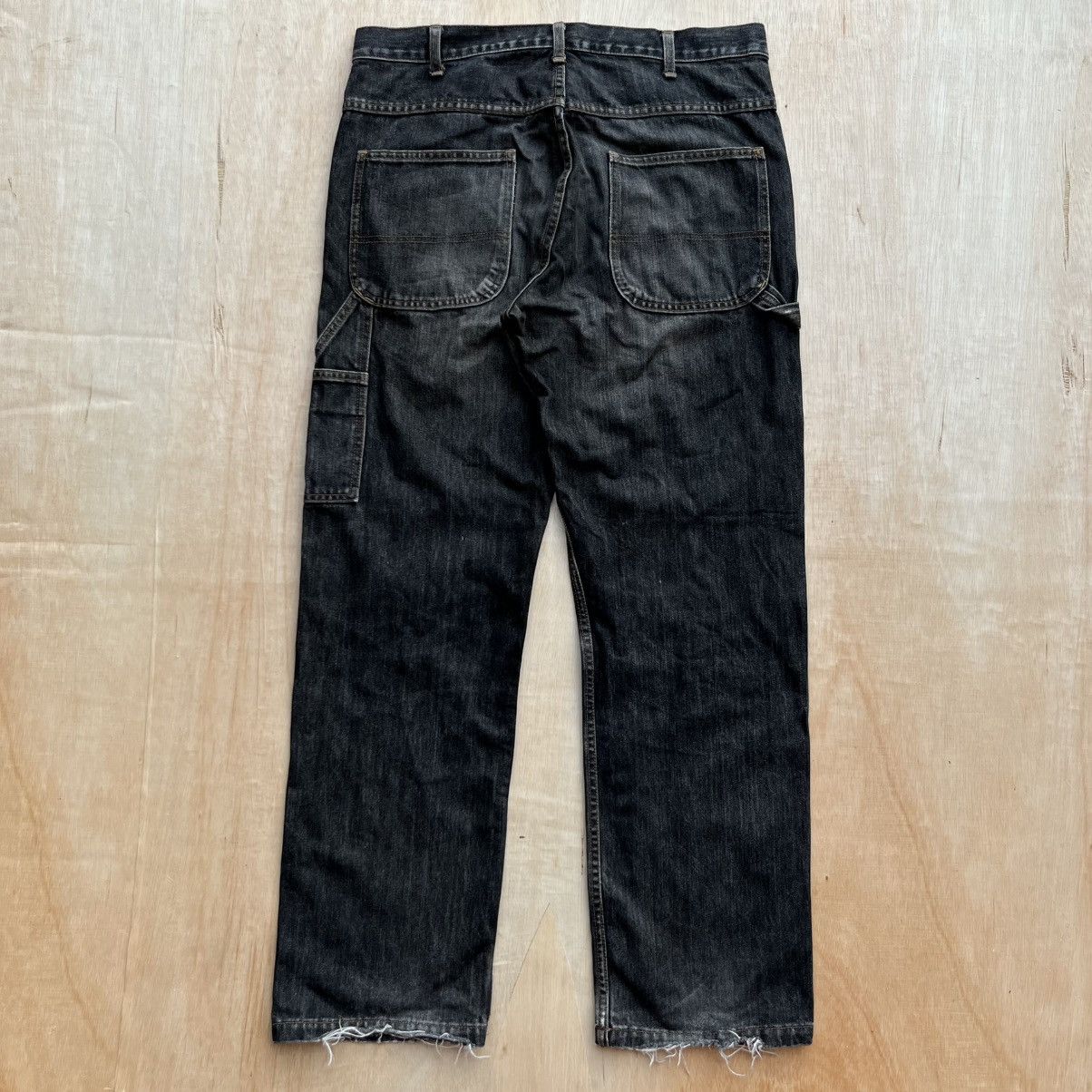 Beams Plus BEAMS CARPENTER DENIM JAPANESE BRAND BLACK WASHED VINTAGE Size US 34 / EU 50 - 2 Thumbnail
