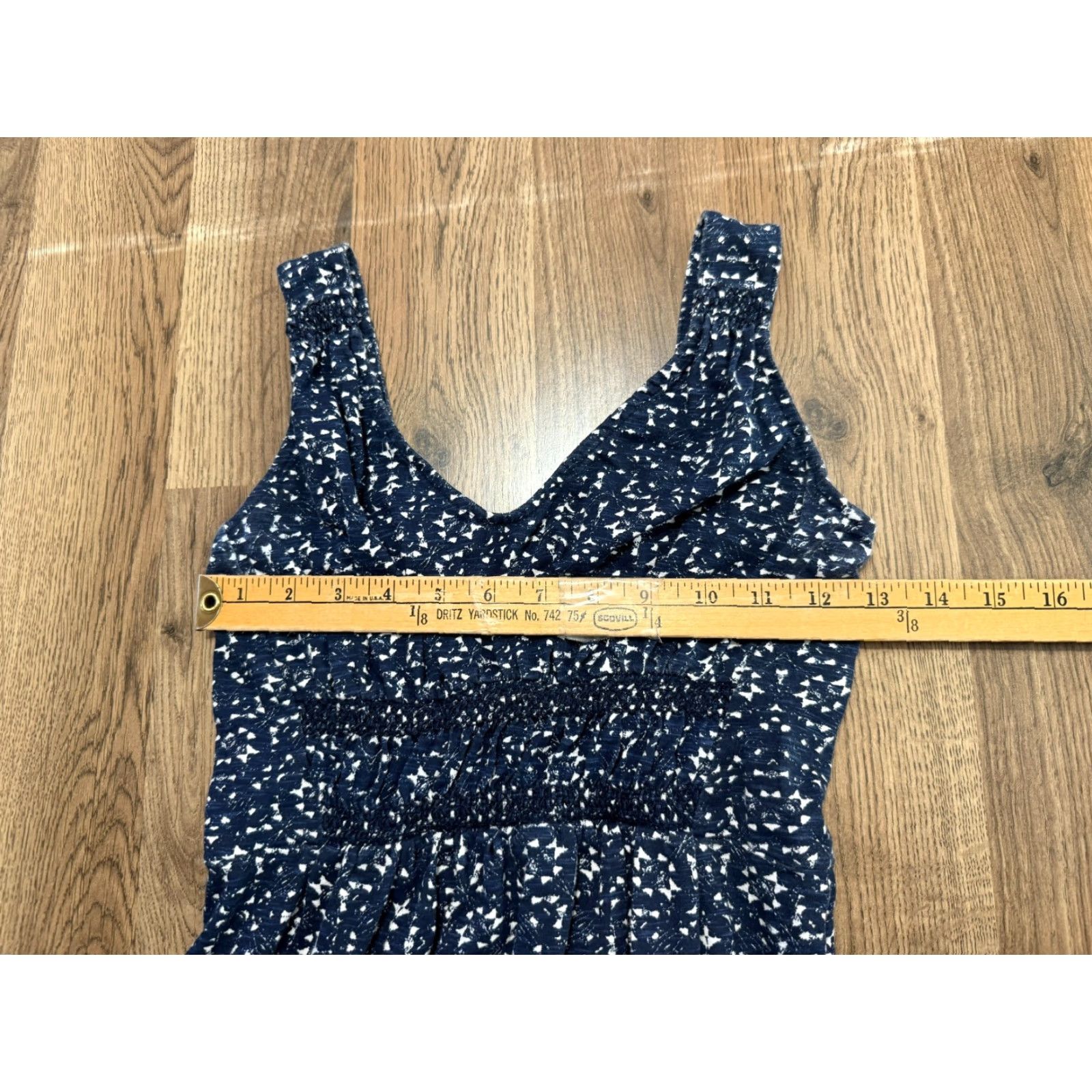 Eddie Bauer Eddie Bauer Dress Women's XS Blue White Allover Print Maxi Sleeveless Size 26" / US 2 / IT 38 - 4 Thumbnail
