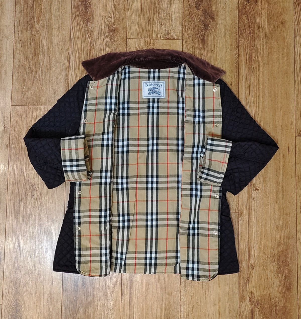 Burberry Burberrys Women Vintage Blue Nova Check Quilt Coat Size M-L Size M / US 6-8 / IT 42-44 - 3 Thumbnail