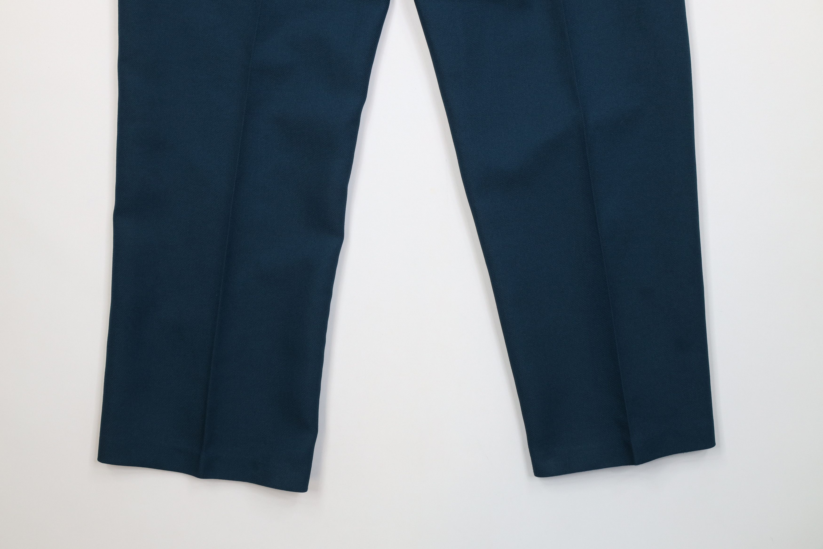 Vintage Vintage 90s Streetwear Knit Flared Wide Leg Chino Pants Teal Size US 34 / EU 50 - 13 Thumbnail