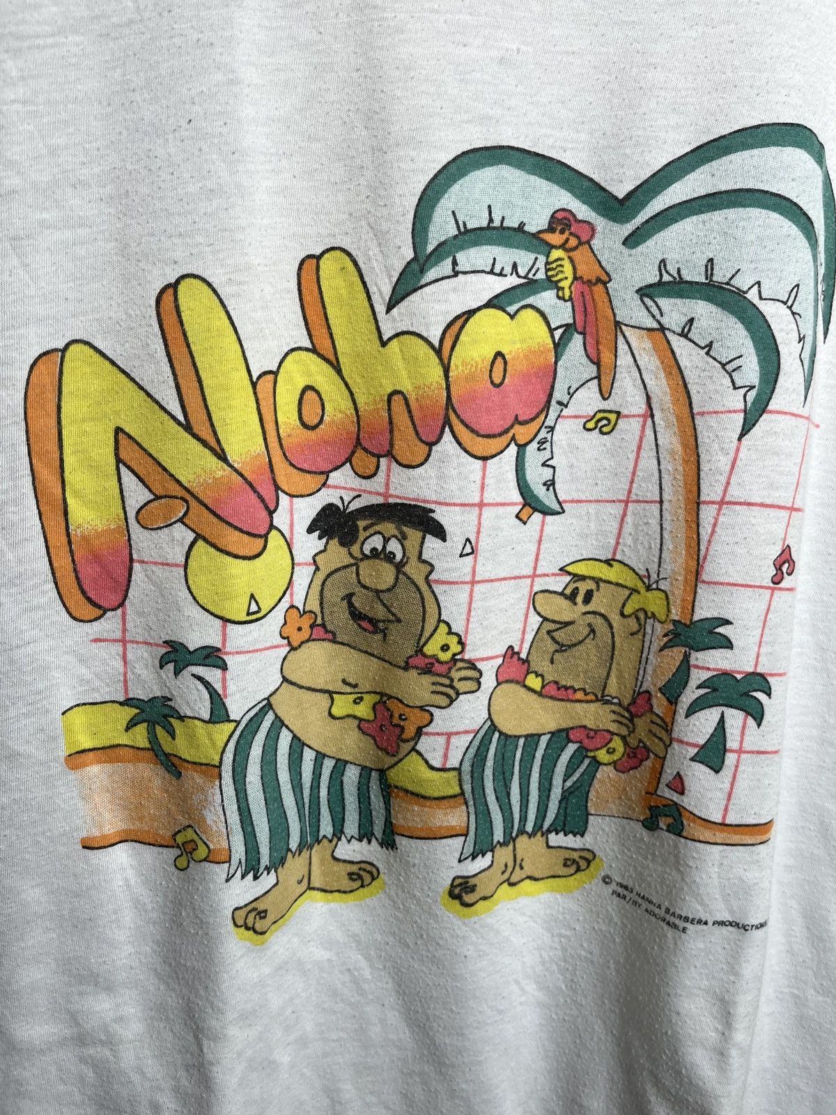 Other flintstones 1986 noha rare t-shirt unisex white vintage Size US XL / EU 56 / 4 - 3 Thumbnail