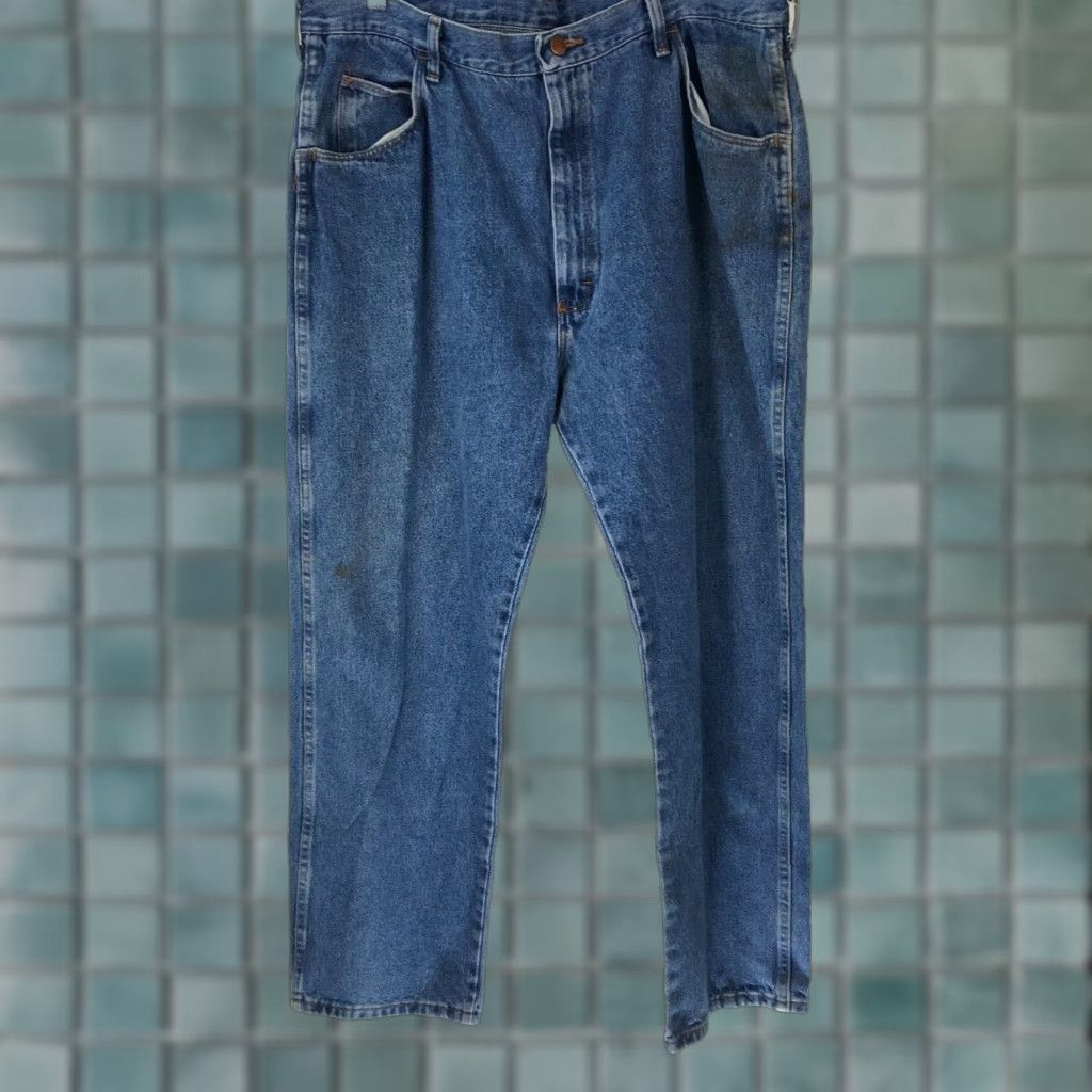 Denime Rustler Heavy Comfort Blue Denim Jeans Regular Fit Straight Leg Men's Size 42x30 Classic Size US 42 / EU 58 - 1 Thumbnail