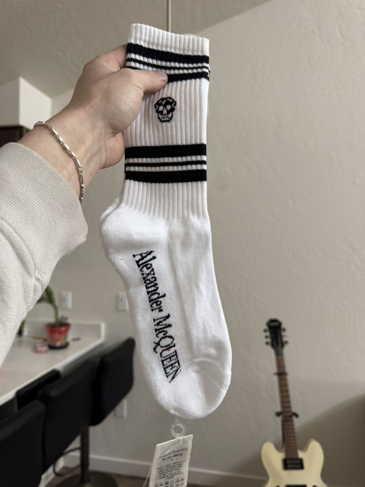 Alexander McQueen ALEXANDER MCQUEEN SKULL SOCKS Size ONE SIZE - 1 Thumbnail