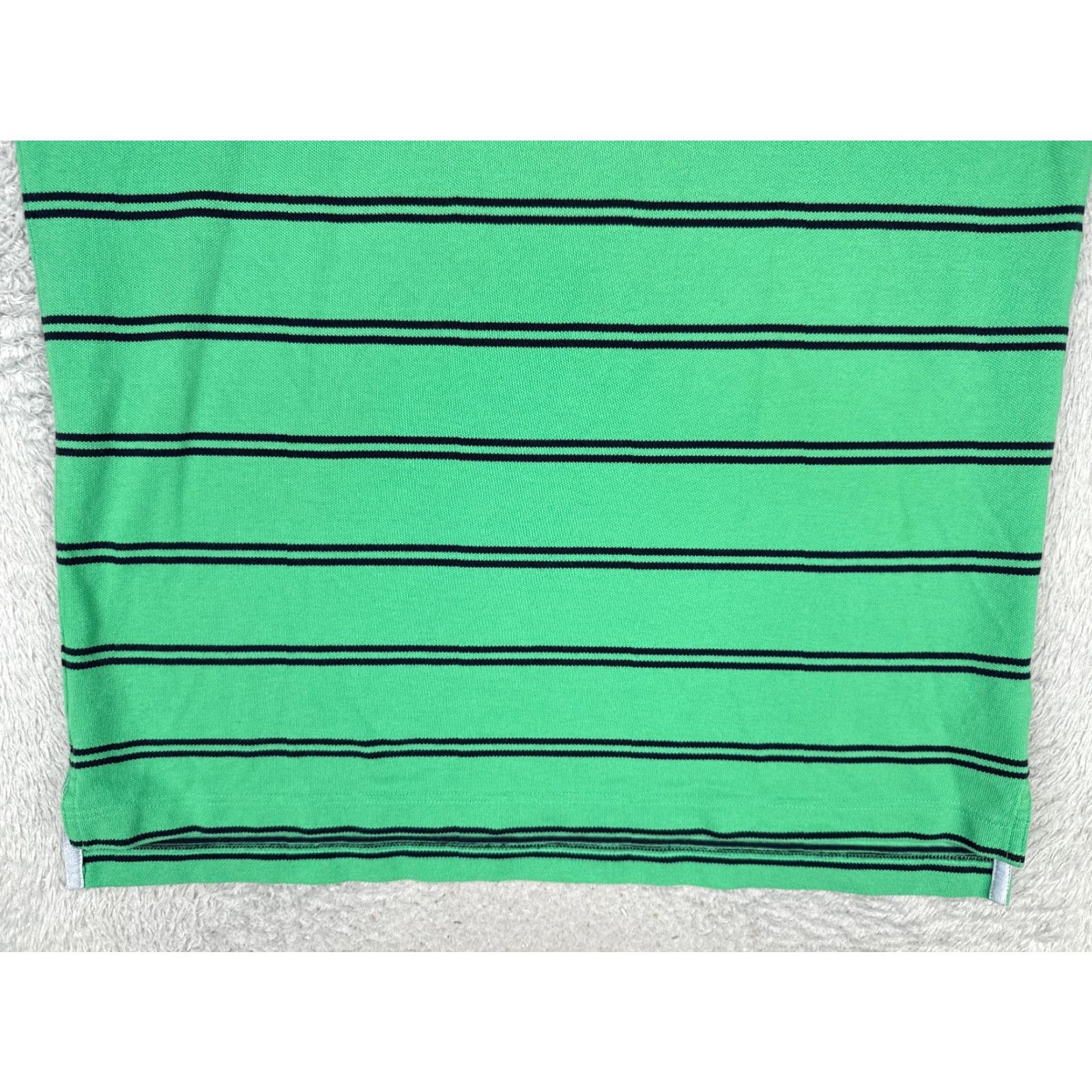 Tommy Hilfiger Tommy Hilfiger Polo Shirt Men XL Green Stripe Cotton Short Sleeve Slim Fit Shirt Size US XL / EU 56 / 4 - 5 Thumbnail