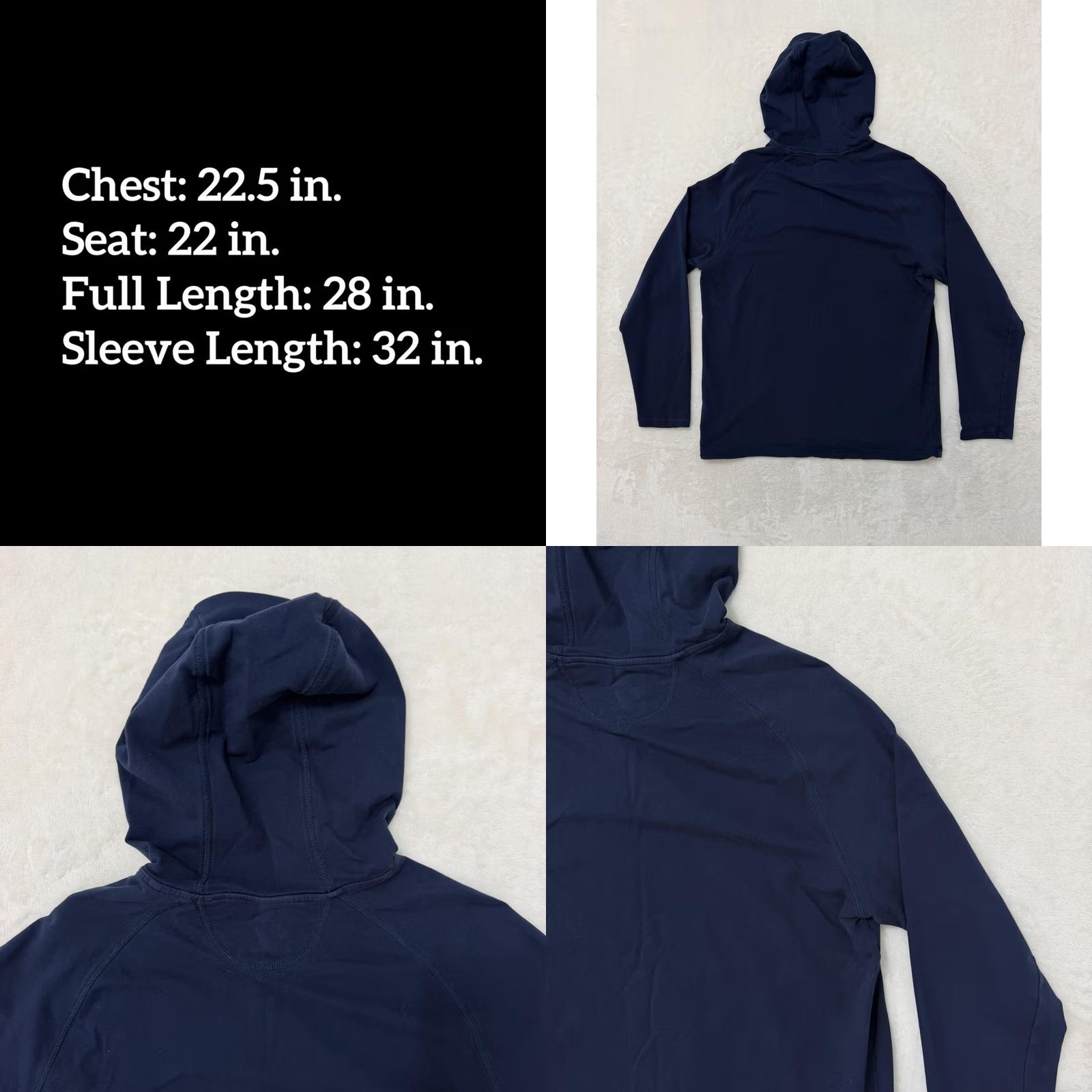 Rhone Rhone Hoodie Mens Large Blue Knit Henley - Casual Size US L / EU 52-54 / 3 - 8 Thumbnail