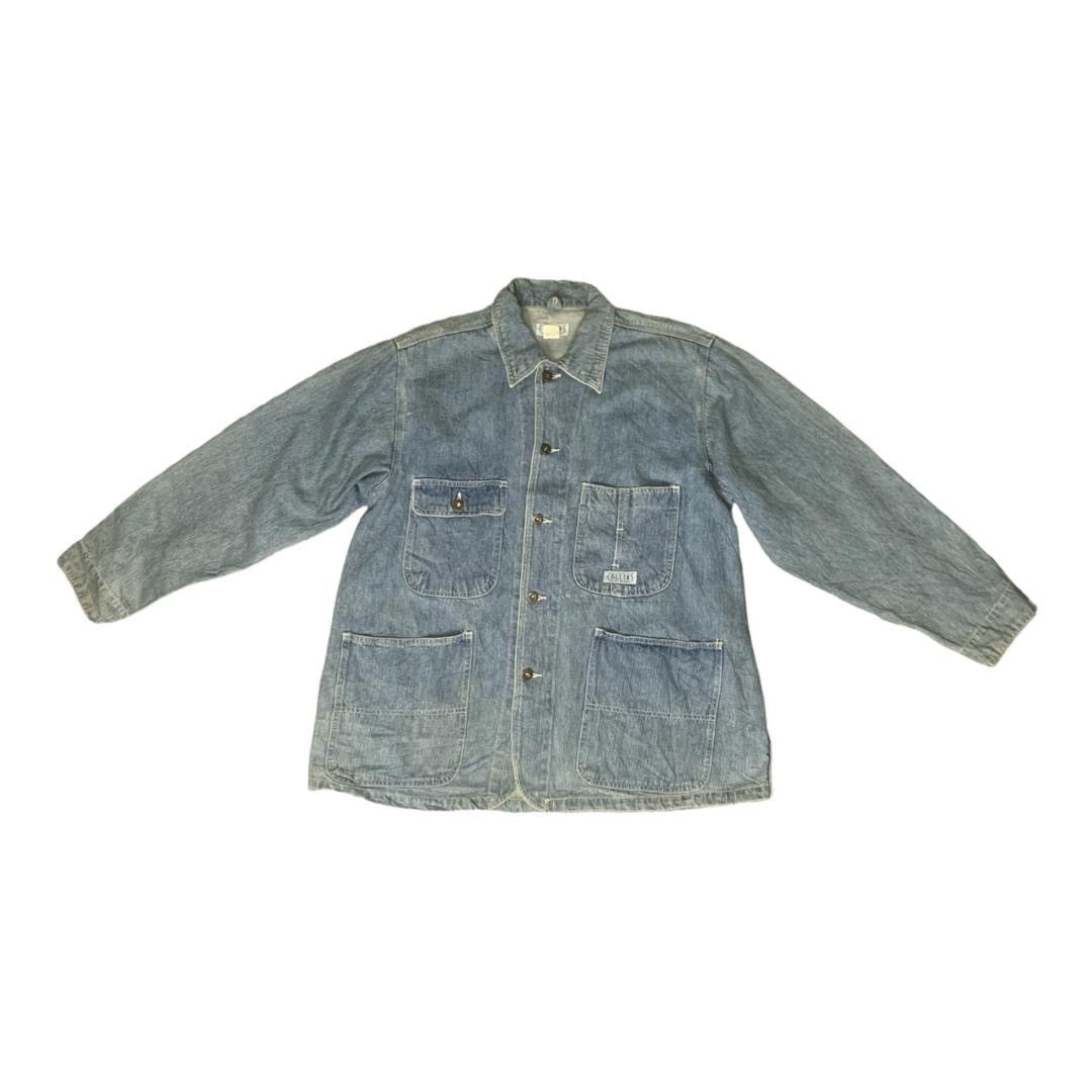 Vintage Vintage Collins Chore Denim Jackets Size US L / EU 52-54 / 3 - 1 Thumbnail