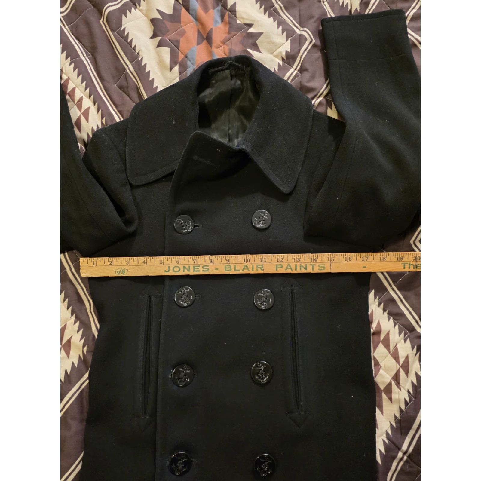 Vintage VINTAGE US NAVY Naval Clothing Factory WWII 40s Wool Pea Coat Mens Small 36R Black Wool Pea Coat USA Nautical Classic Vintage Coat Mens Small 34R Size US S / EU 44-46 / 1 - 5 Thumbnail