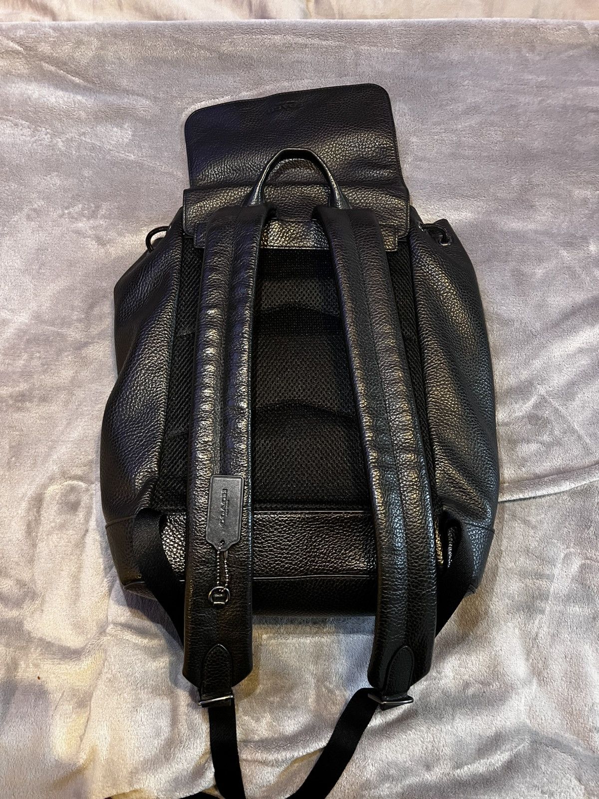 Coach Coach Backpack - Black Genuine Leather Size ONE SIZE - 6 Thumbnail
