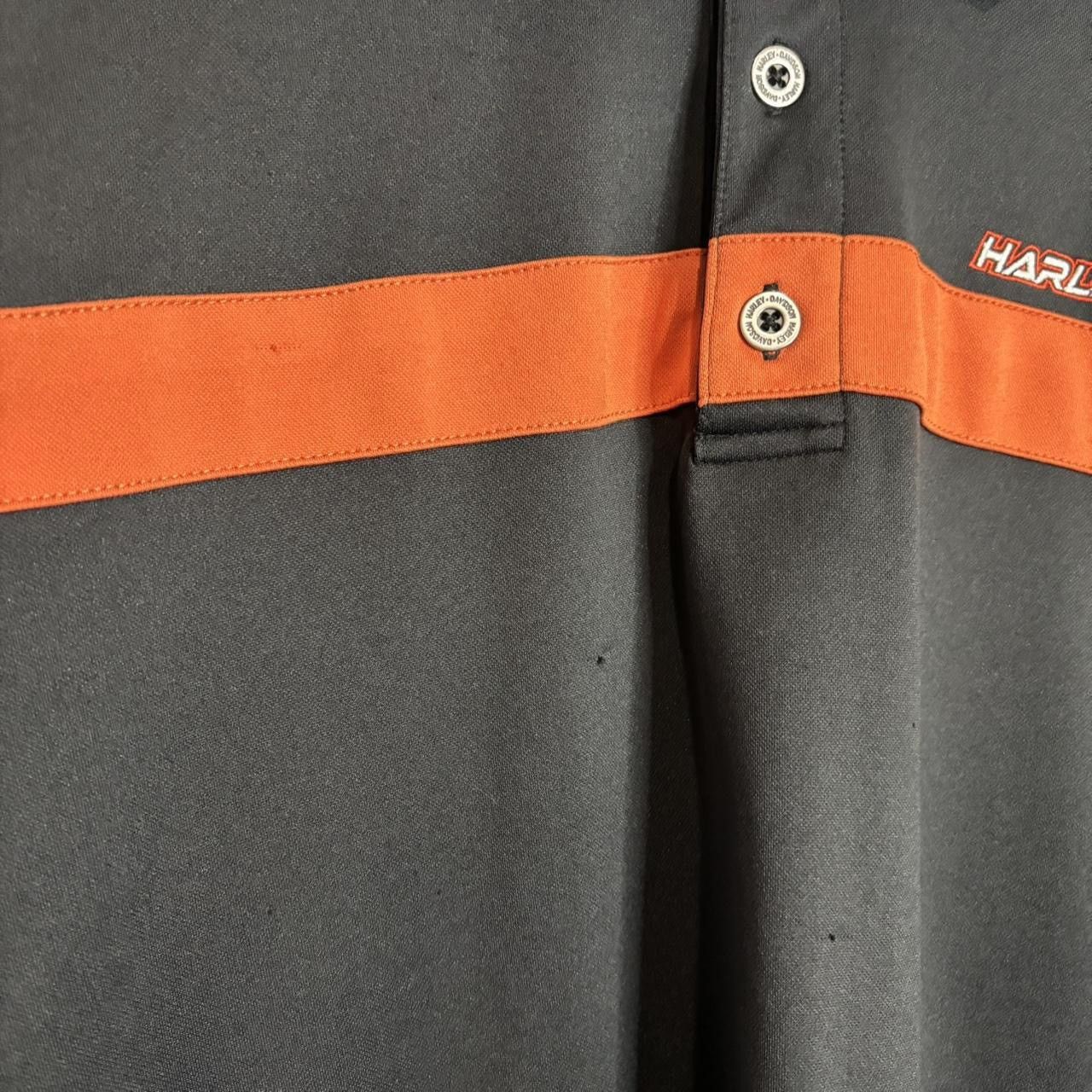 Harley Davidson Harley Davidson Black Striped Polo Shirt - XL Size US XL / EU 56 / 4 - 2 Thumbnail