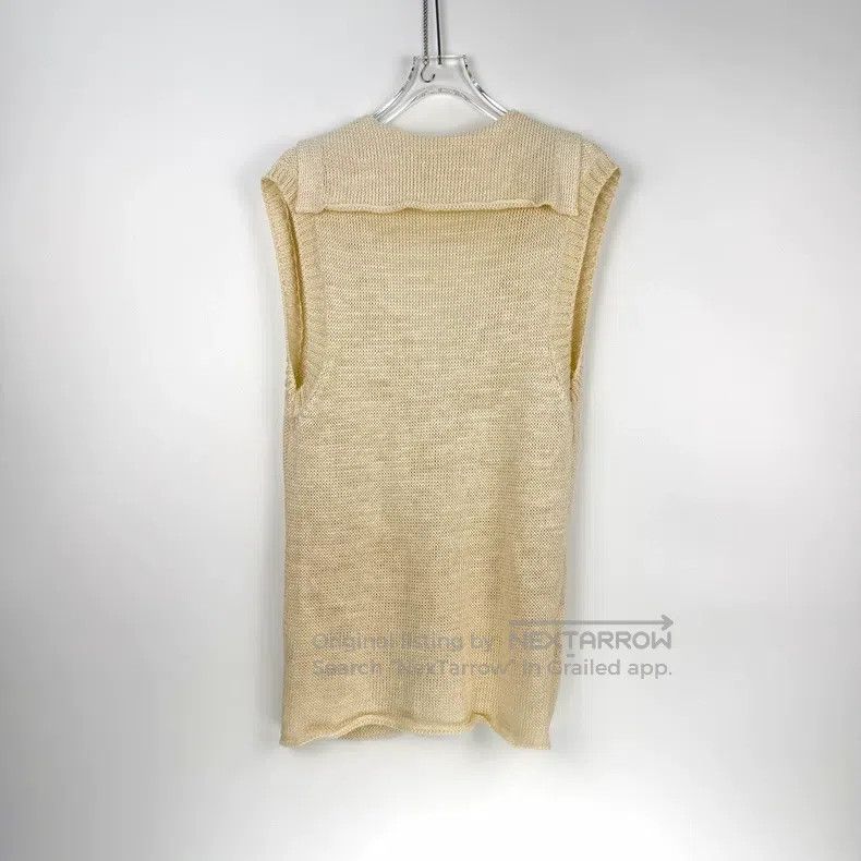 Hermes Hermes Beige wool mid-length vest cardigan Size XS / US 0-2 / IT 36-38 - 4 Thumbnail