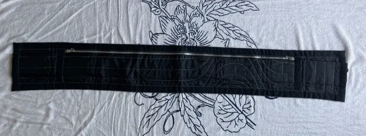 Dries Van Noten Dries Van Noten AW14 Silk Double Zipped Scarf Scarves Size ONE SIZE - 6 Thumbnail