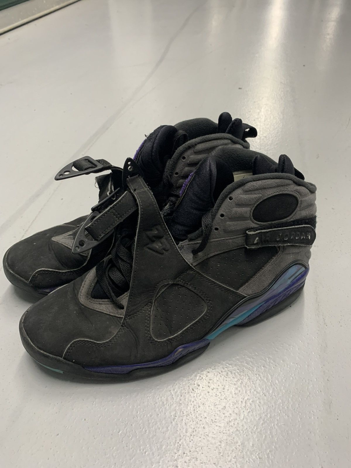 Jordan Brand Air Jordan 8 Retro Aqua Black Sz 9 Size US 9 / EU 42 - 1 Thumbnail