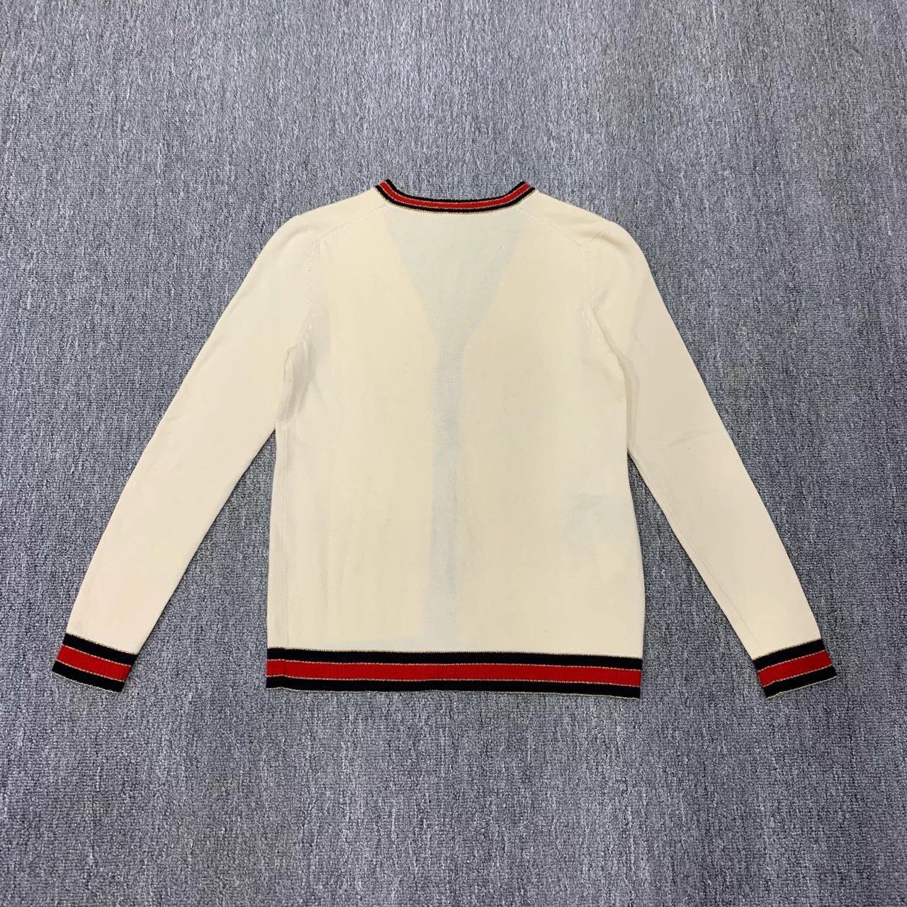 Gucci Gucci White Knit Cardigan S 95 New Size S / US 4 / IT 40 - 2 Thumbnail
