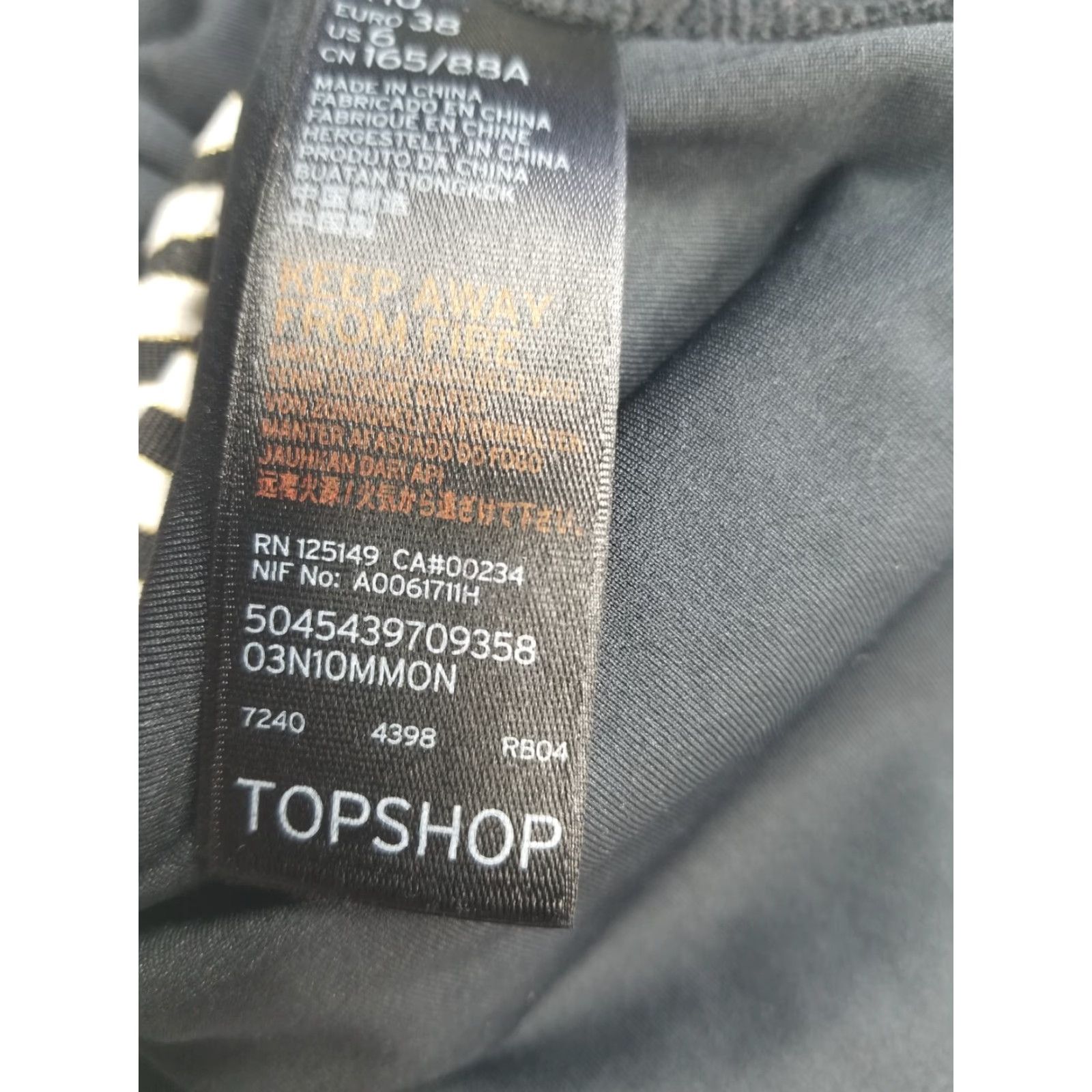 Topshop Topshop One Piece Bathing Suit White Black Womens 6 Size 6 Swimsuit Top Shop Women Size M / US 6-8 / IT 42-44 - 6 Thumbnail