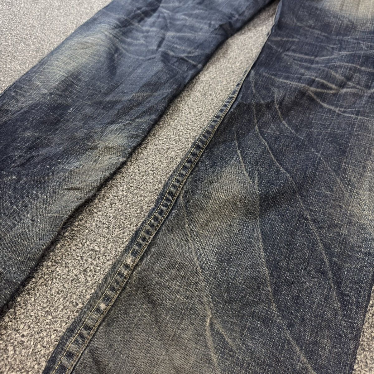 Rock Revival Crazy Seditionaries Red Papper Spellout Distressed Denim Size US 32 / EU 48 - 14 Thumbnail
