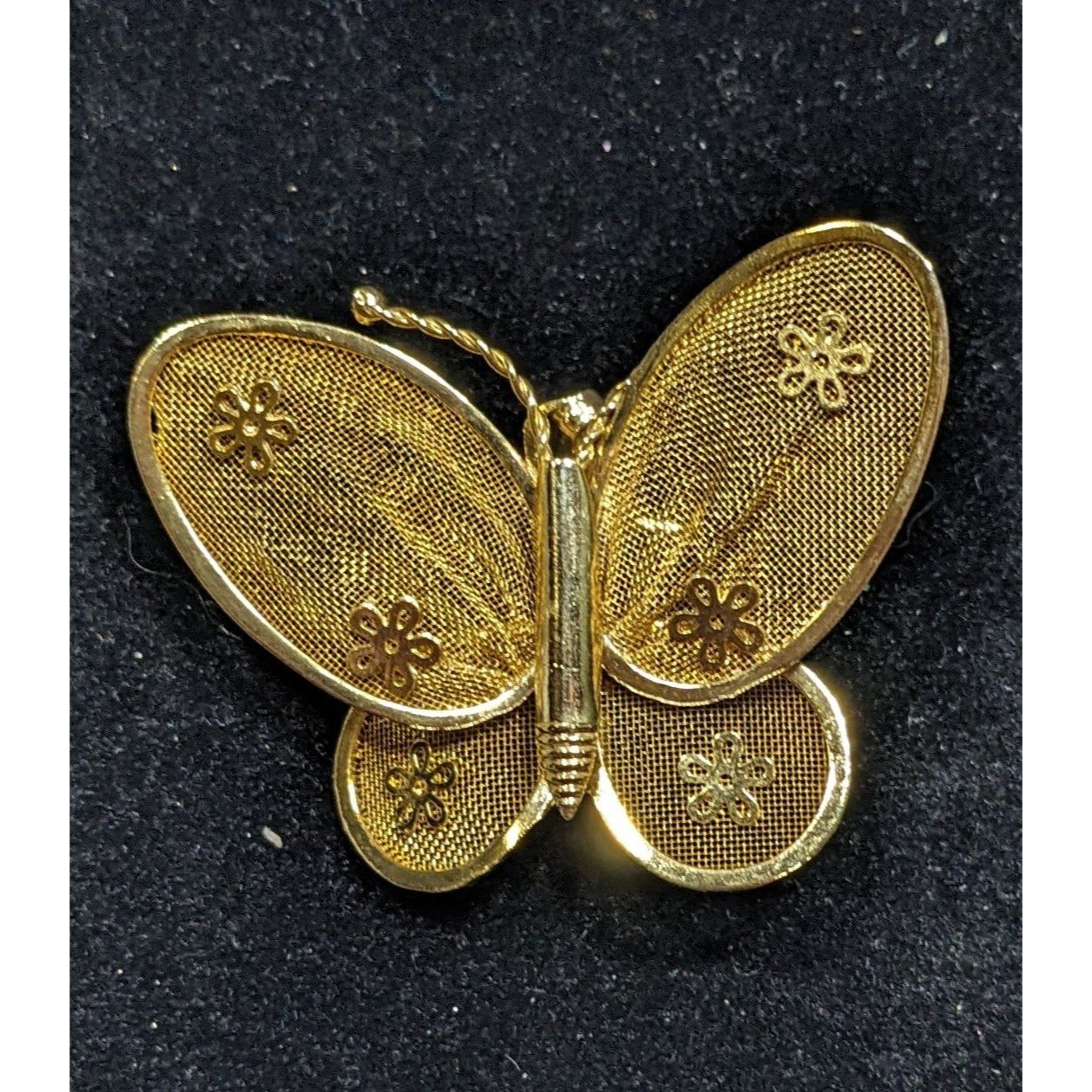 Other Vintage Fairycore Glam Mesh Butterfly Brooch/Pendant Gold To Size ONE SIZE - 3 Thumbnail