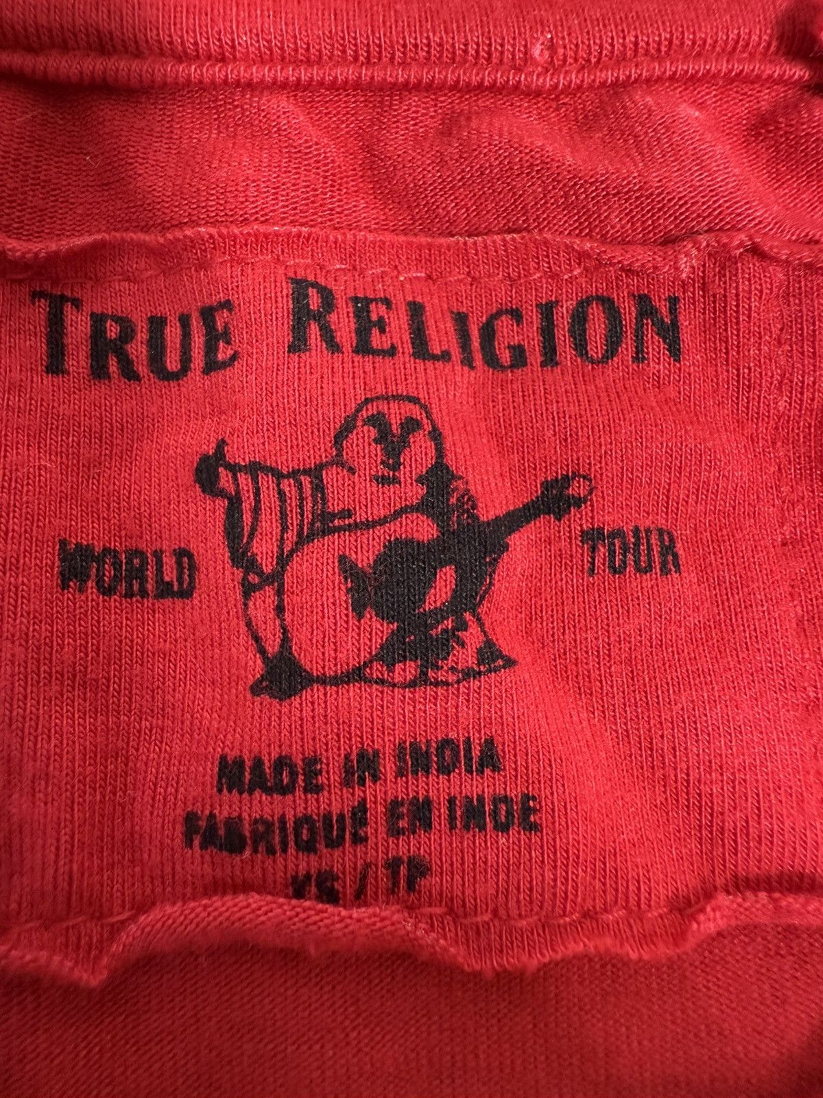 True Religion Y2K True Religion Red Mesh Long Sleeve T-Shirt Size XS / US 0-2 / IT 36-38 - 8 Thumbnail