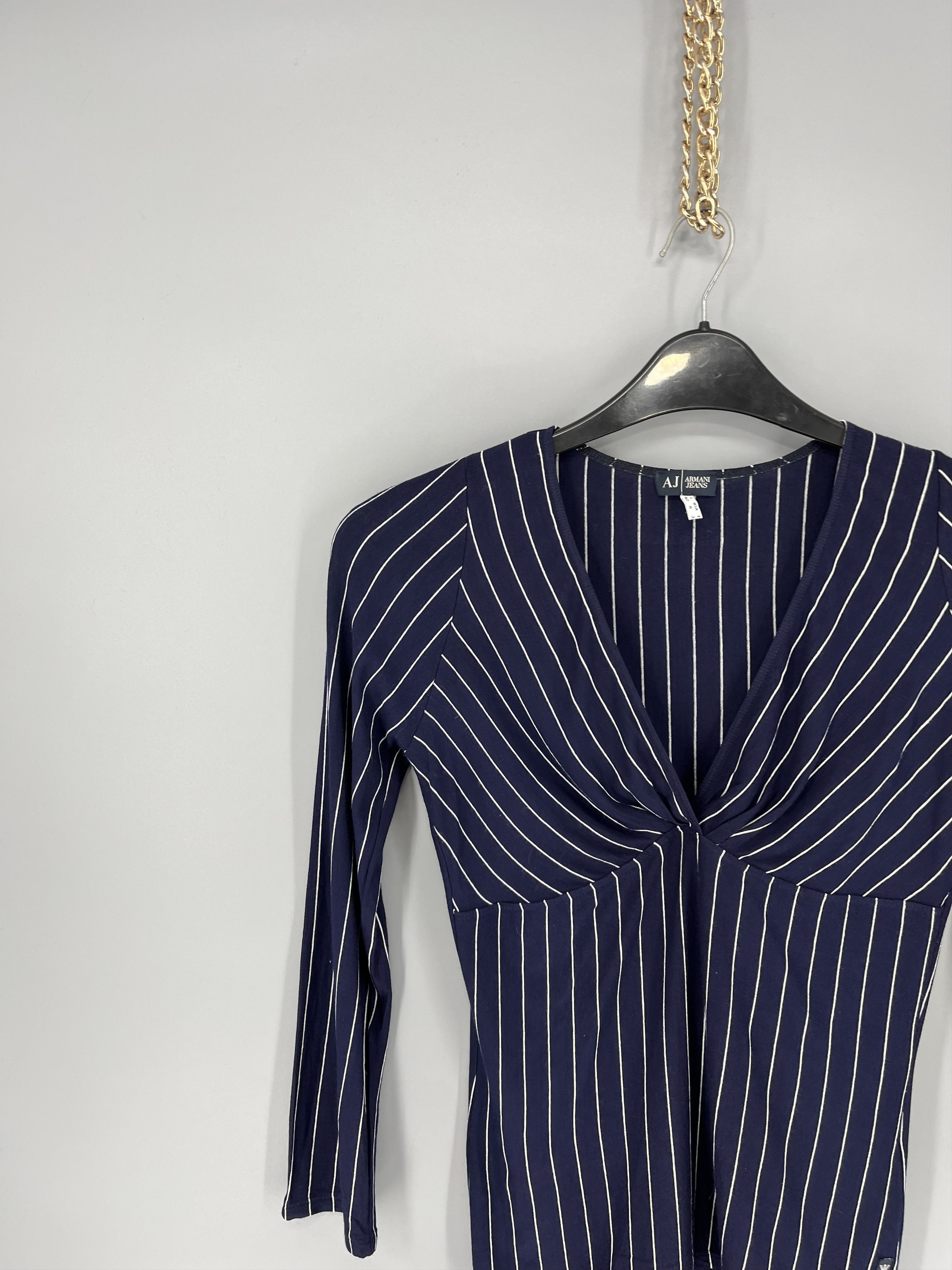 Armani × Giorgio Armani Vintage Y2K Armani Jeans Velvet blouse Size M / US 6-8 / IT 42-44 - 5 Thumbnail