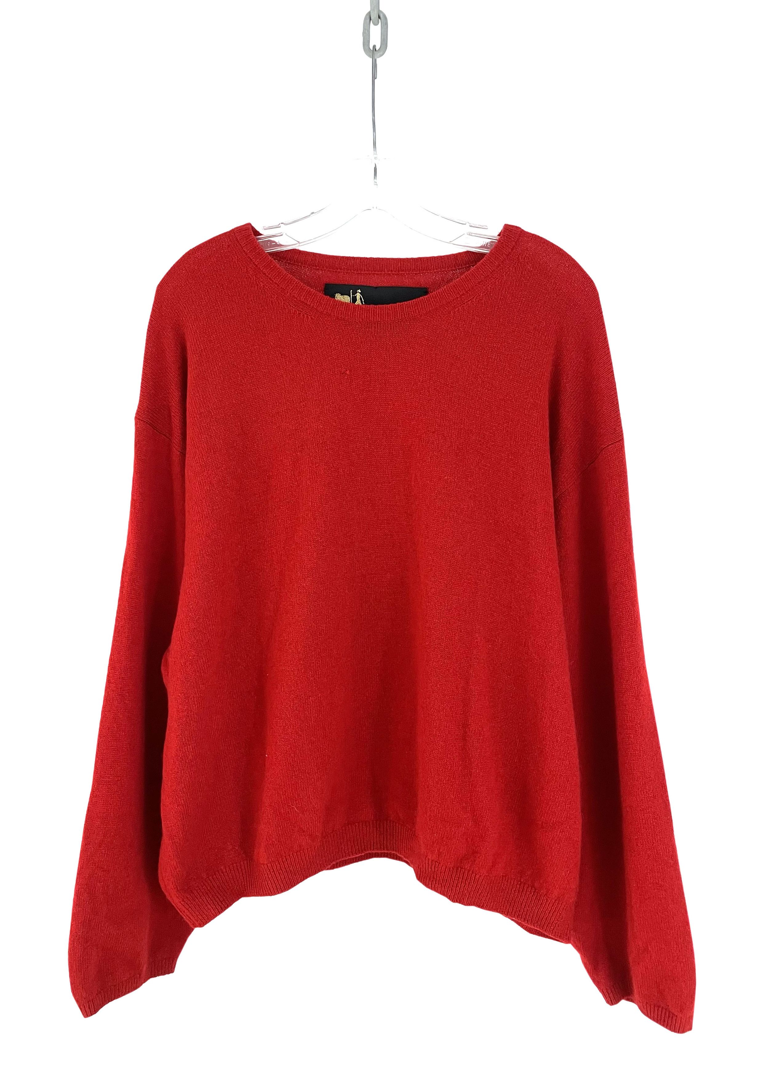 image of Kapital Cashmere Blend Sweater in Red, Men's (Size Large)