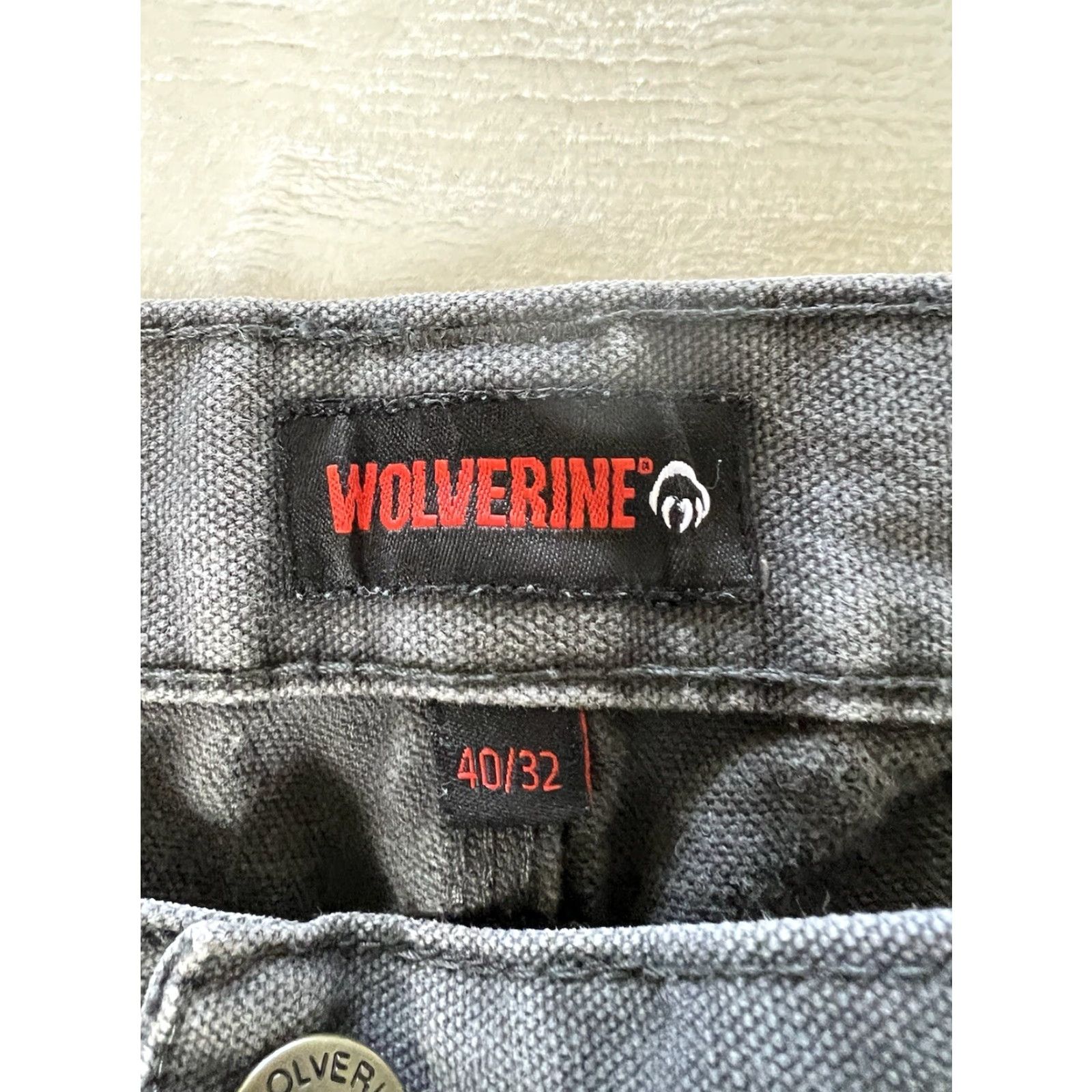 Vintage Wolverine Carpenter Pants Mens 40x32 Dark Gray Workwear Casual 90s Biker Cars Cotton Cotton 40 Regular Pants Mens Size US 40 / EU 56 - 5 Thumbnail