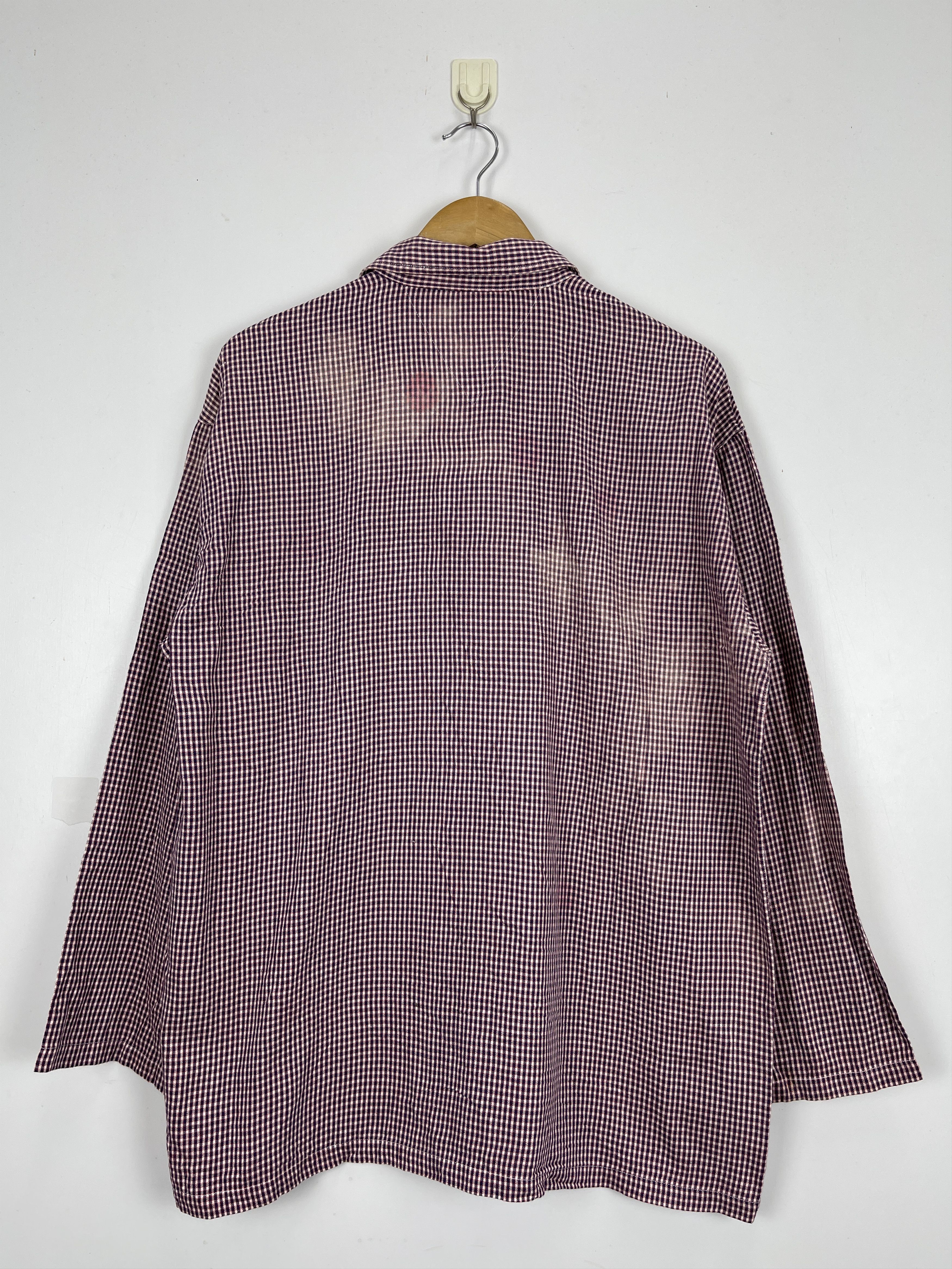 Pierre Balmain × Vintage Vintage Pierre Balmain Checkered Button Up Shirt TA0407 Size US L / EU 52-54 / 3 - 3 Thumbnail