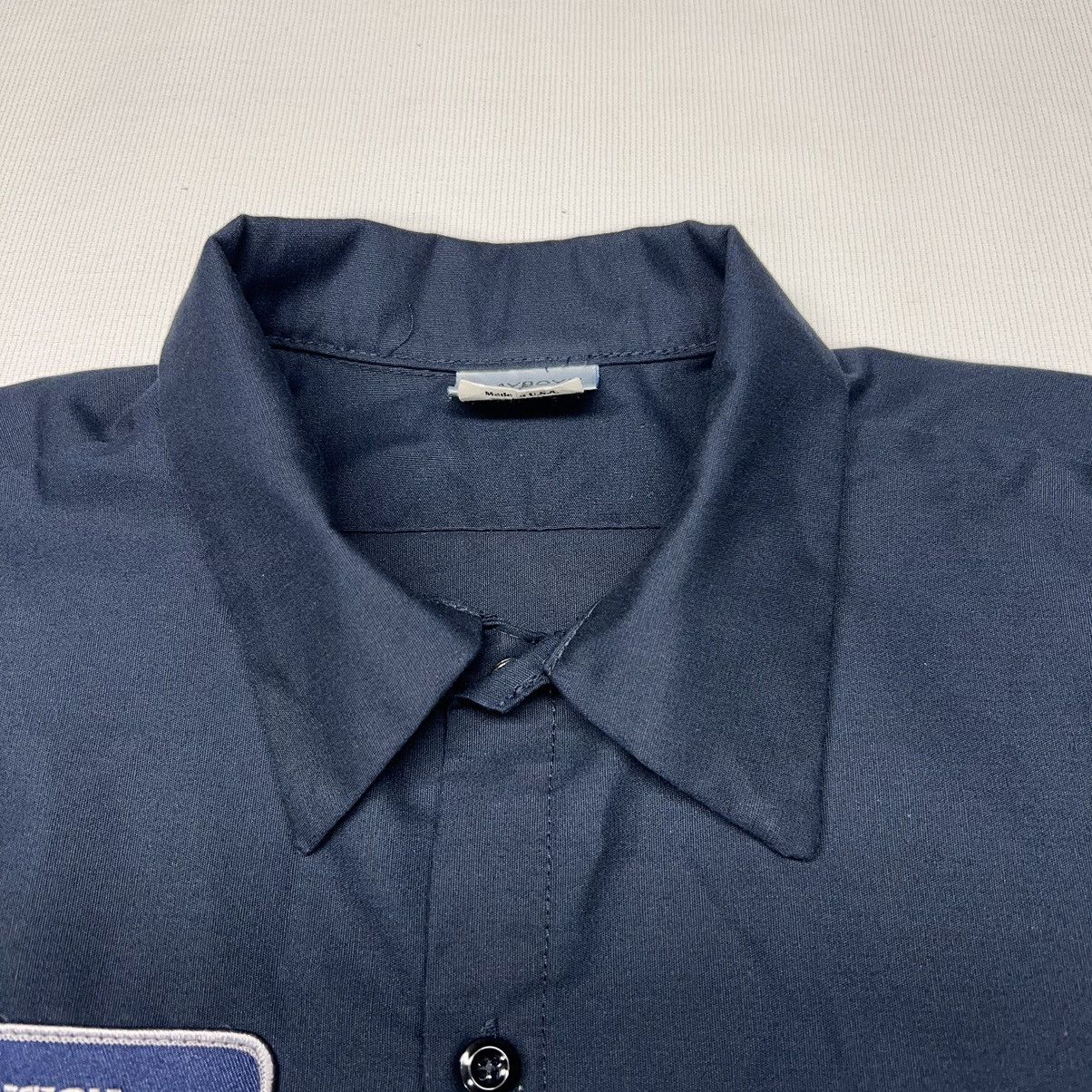 Playboy × Vintage Play Boy Shirt Blue Button Up Short Sleeve Pool Mansion 90s Size US XL / EU 56 / 4 - 4 Thumbnail