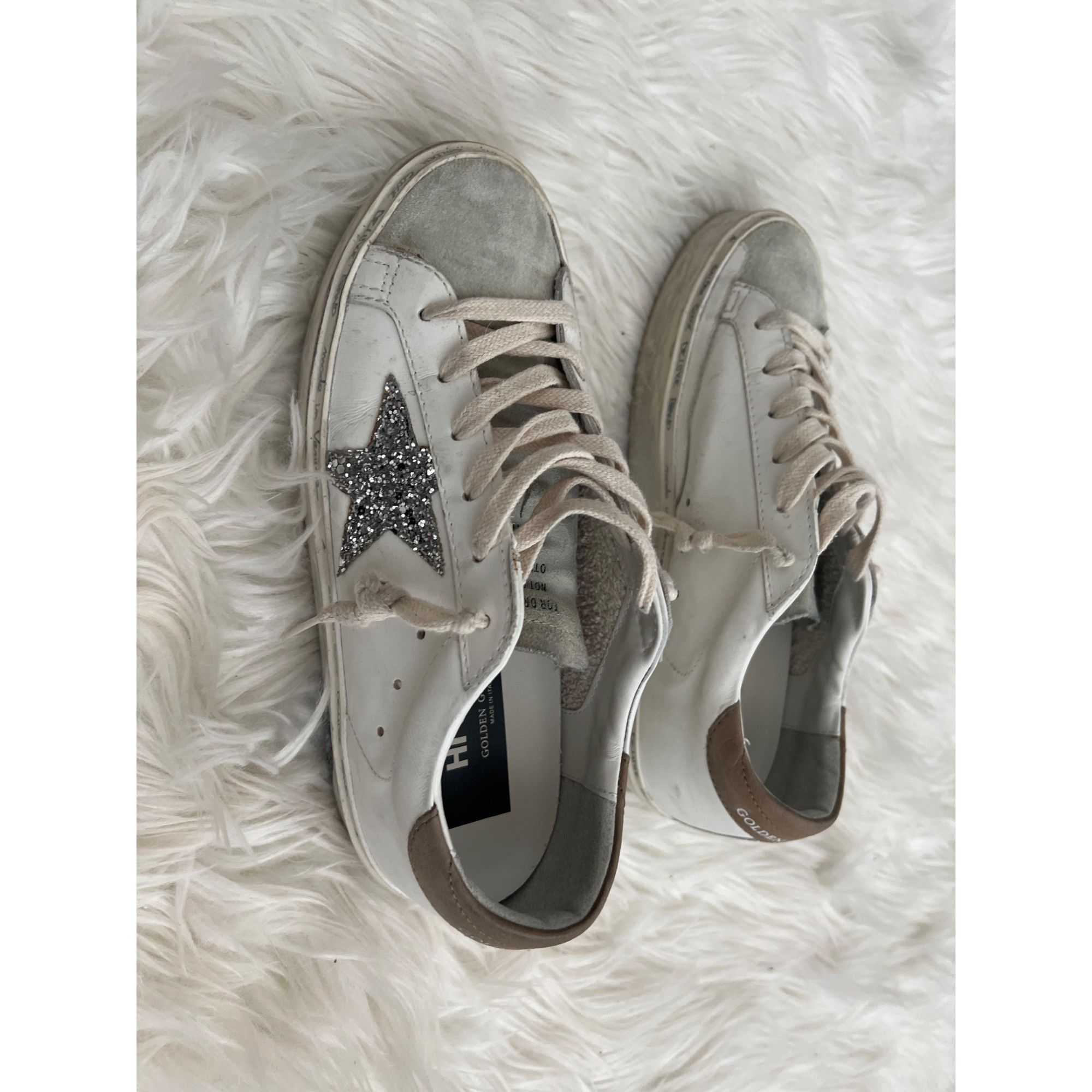 Golden Goose Golden Goose Hi Star Glitter Low-Top Sneakers Size US 7 / IT 37 - 7 Thumbnail