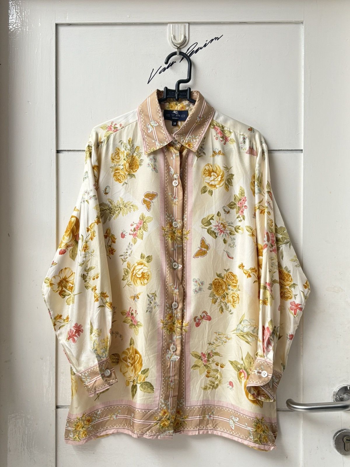 Etro ETRO MILANO Flower Motive Shirt Size US M / EU 48-50 / 2 - 1 Thumbnail