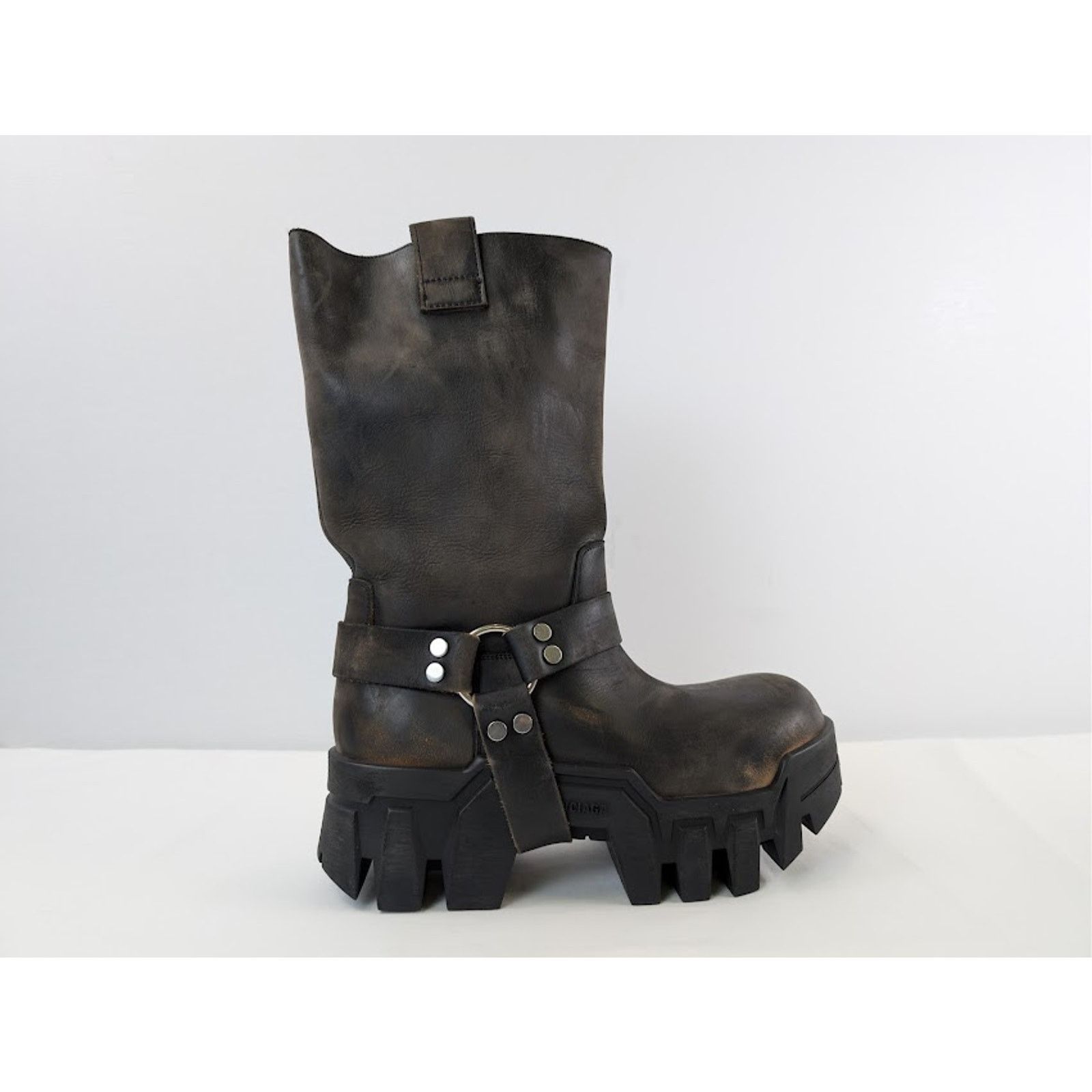 Balenciaga o1rshd1 Q:2 / Bulldozer Harness Boots in Faded Black Size US 8 / EU 41 - 4 Thumbnail