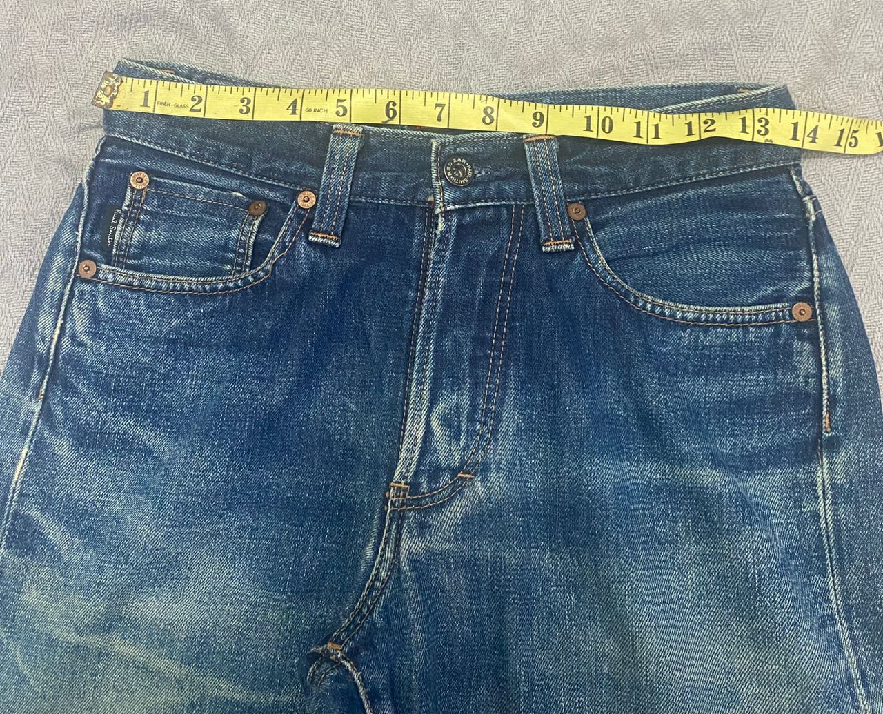 If Six Was Nine Vintage Paul Smith Red Ear Selvegde Distressed Denim Size US 28 / EU 44 - 3 Thumbnail