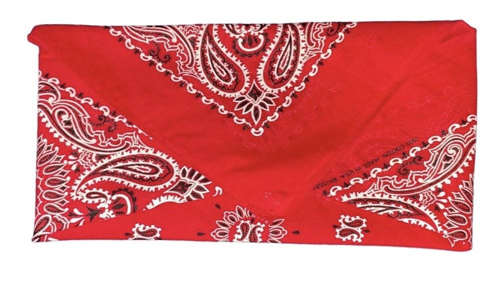 Vintage Springs Vintage 80’s Red Paisley Bandana New!! Size ONE SIZE - 2 Thumbnail