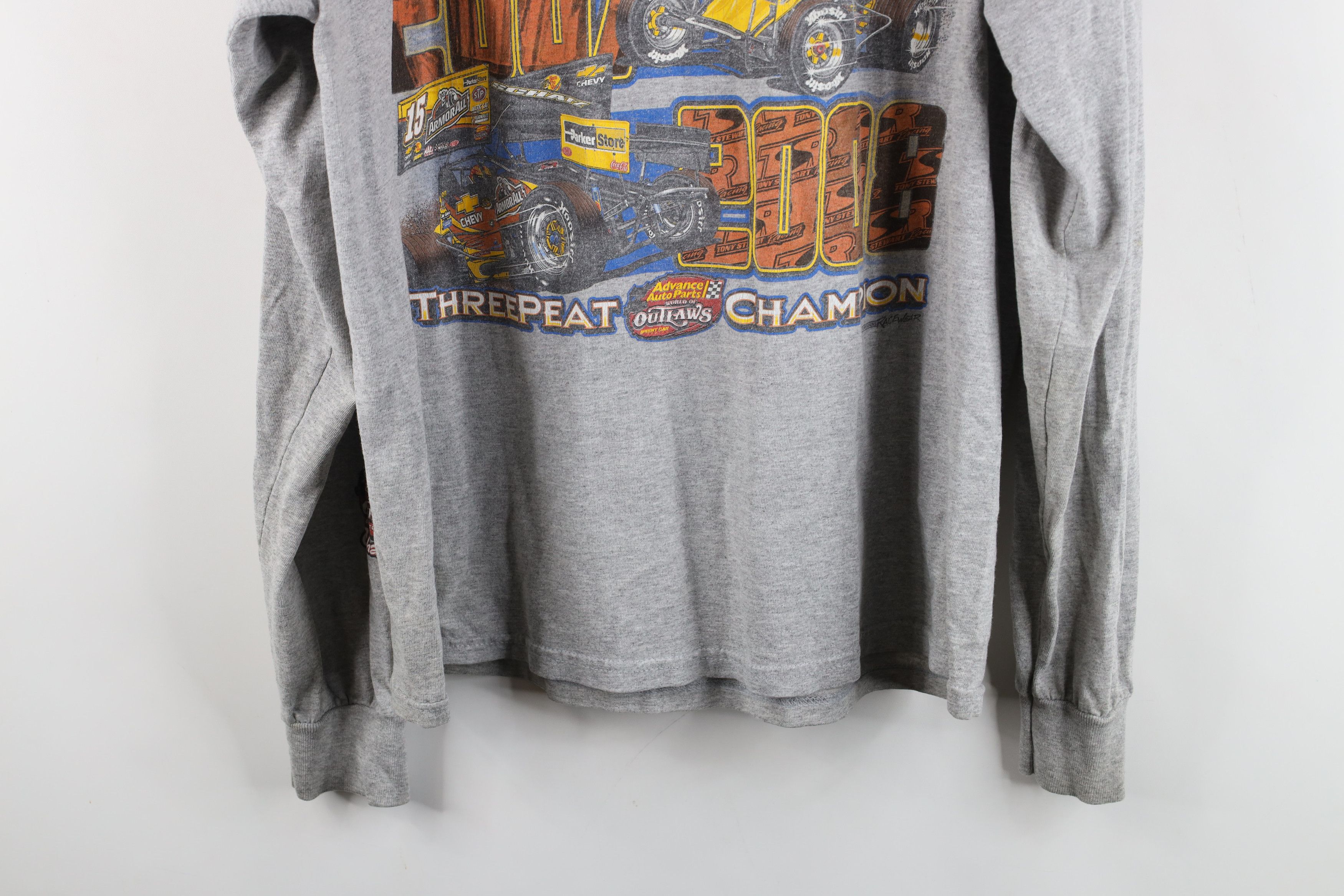 Vintage Vintage Y2K Outlaws Donny Schatz Racing Long Sleeve T-Shirt Size US L / EU 52-54 / 3 - 15 Thumbnail