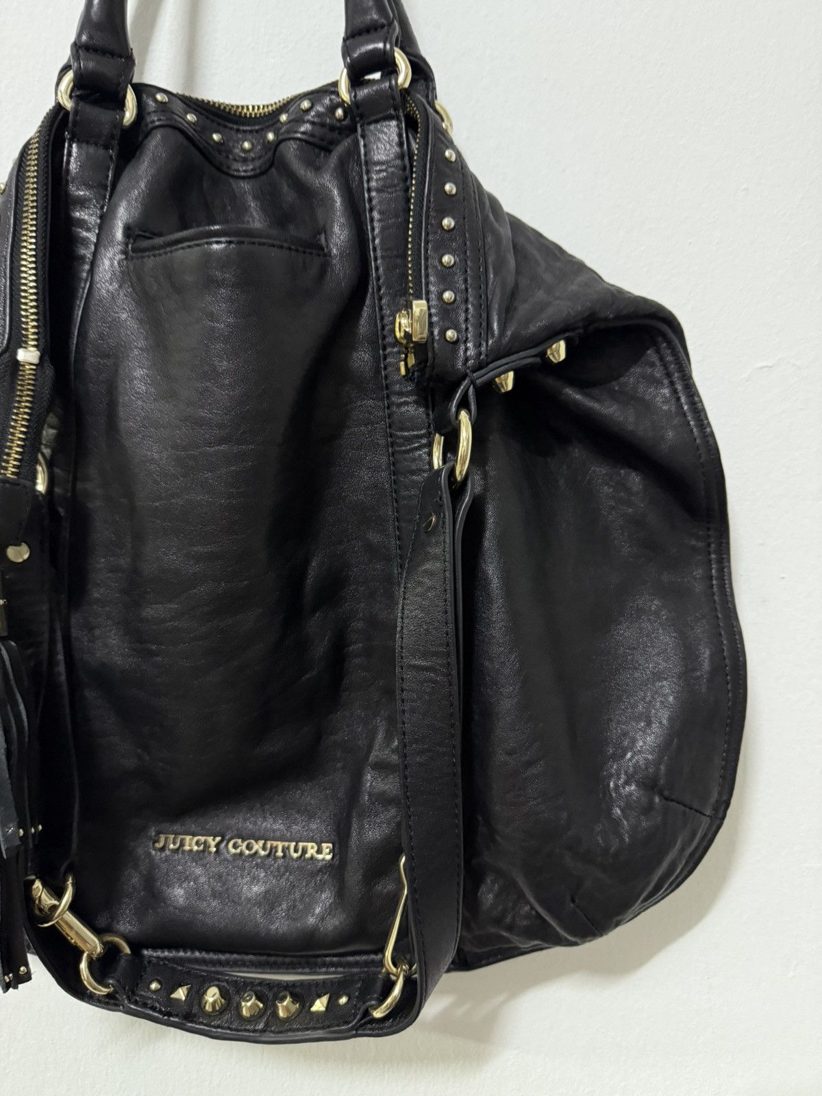Juicy Couture 2000s Juicy Couture Rockstar Collection Studded Leather bag Size ONE SIZE - 6 Thumbnail
