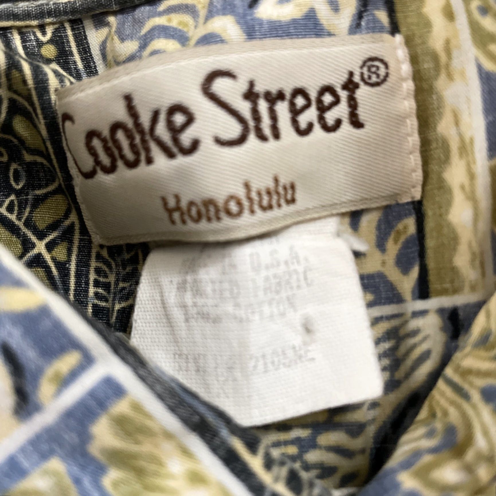 Vintage VINTAGE Cooke Street Honolulu Hawaiian Shirt Men XL Yellow Green Floral Madras Aloha Button-Up Short Sleeve 50 in Chest Size US XL / EU 56 / 4 - 7 Thumbnail