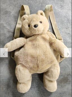 20471120 Vtg TEDDY BEAR BACKPACK Japanese Brand Size ONE SIZE - 2 Thumbnail