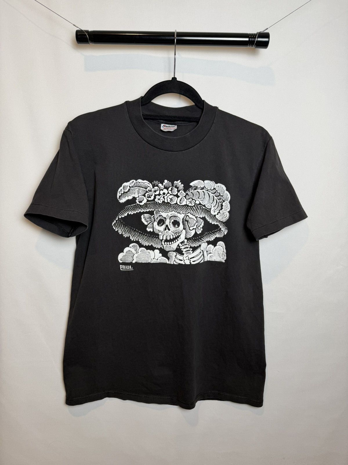 Vintage Vintage José Guadalupe Posada “La Catrina” Art Print T Shirt Size US M / EU 48-50 / 2 - 1 Thumbnail