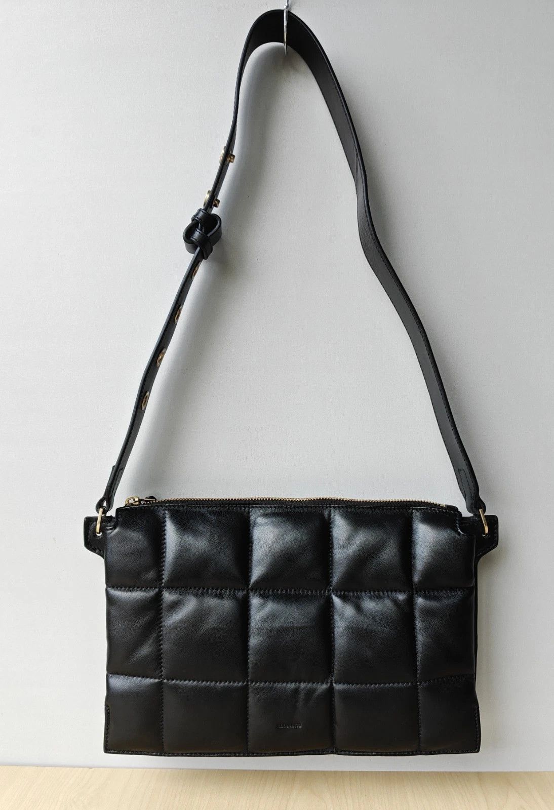 Allsaints ALLSAINTS Sheringham Leather Quilted Shoulder Bag FTP - 8212 Size ONE SIZE - 1 Thumbnail