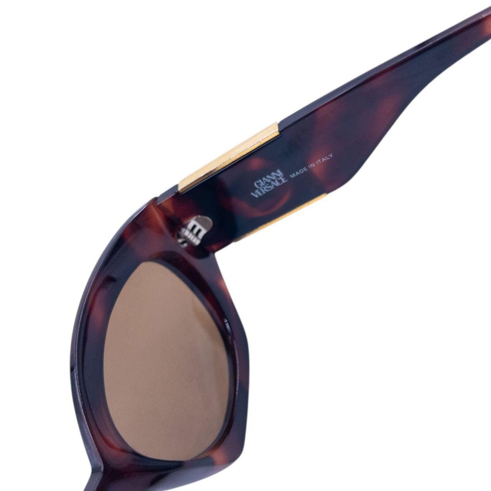 Versace Vintage 90s Gianni Versace Tortoise Shell Medusa Sunglasses Size ONE SIZE - 6 Thumbnail