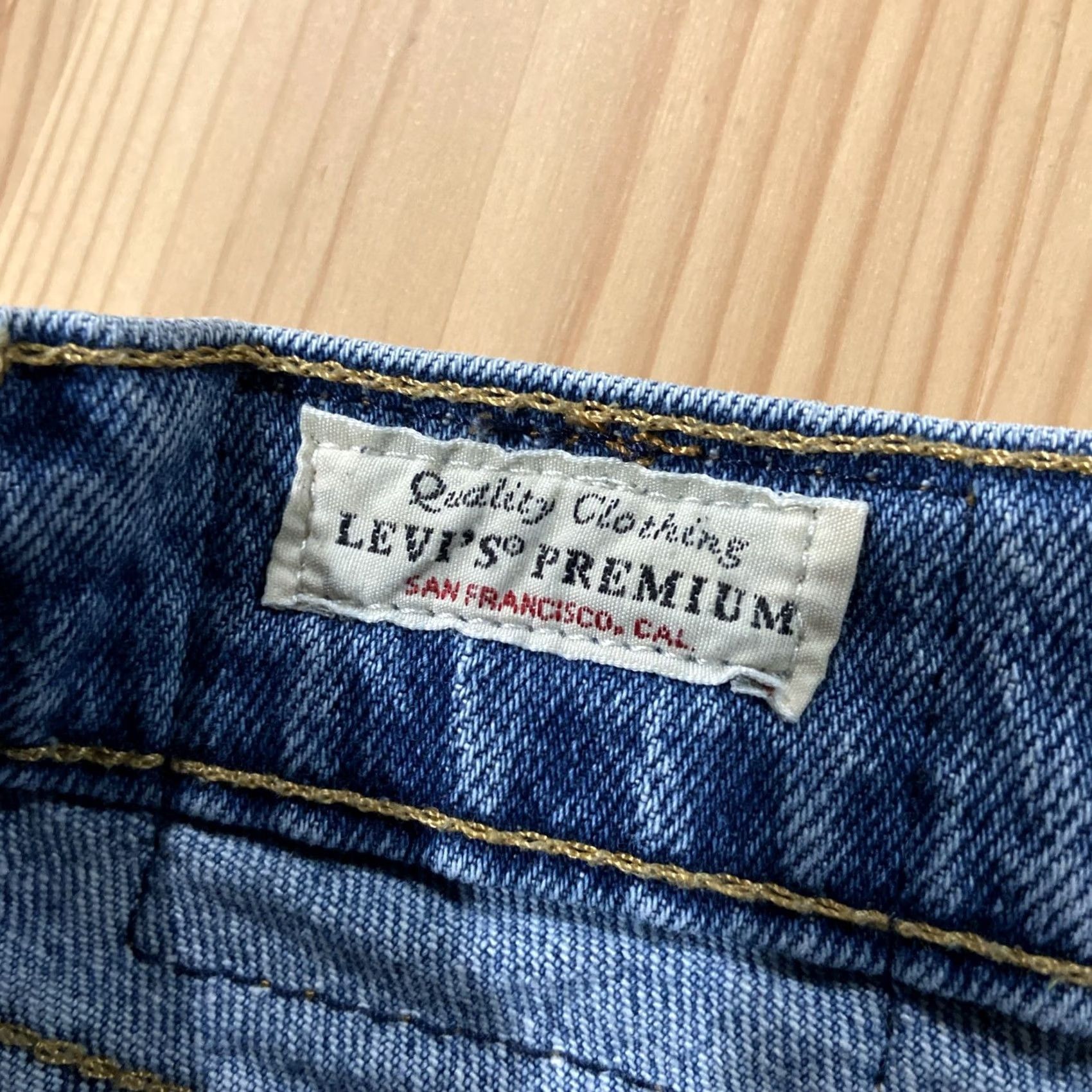 Levi's Levi's Jeans Womens 32 Blue Denim Premium 70s High Slim Straight Size 24" / US 00 / IT 34 - 4 Thumbnail