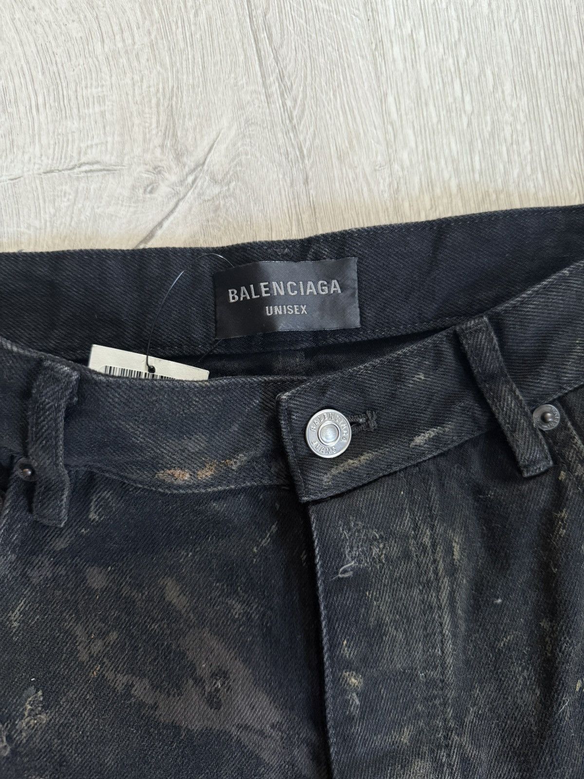 Balenciaga Balenciaga 24 Mudshow Destroyed Slashed Denim Size US 30 / EU 46 - 5 Thumbnail
