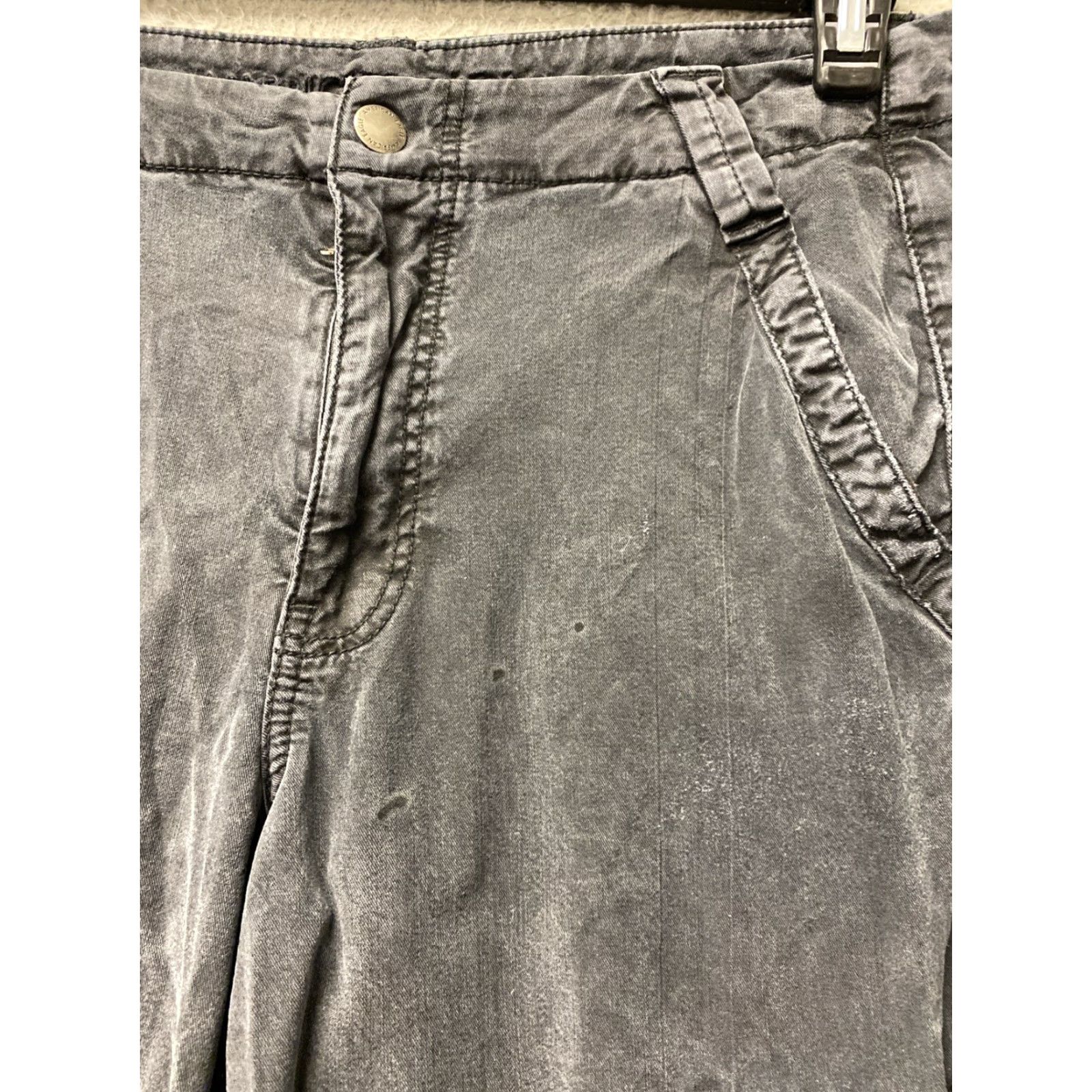 American Eagle Outfitters VINTAGE American Eagle Womens Pants Size 4 Grey Wide Leg Chino Relaxed Fit Casual Size 27" / US 4 / IT 40 - 4 Thumbnail