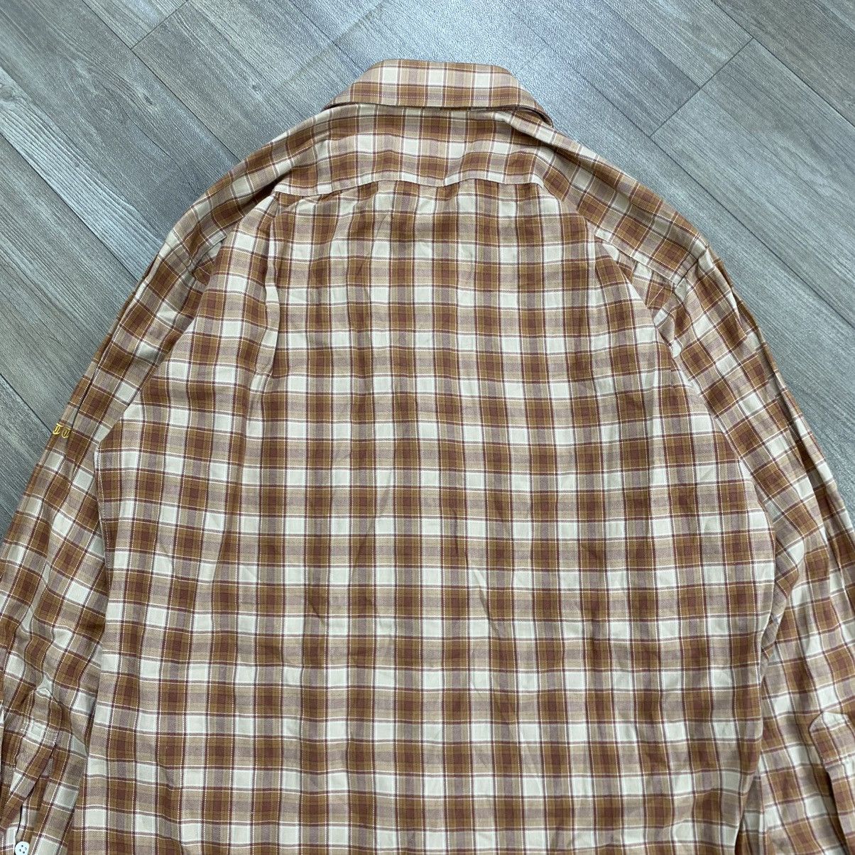 Dior 1990s Vintage Christian Dior Monsieur Plaid Flannel Shirt Size M / US 6-8 / IT 42-44 - 11 Thumbnail