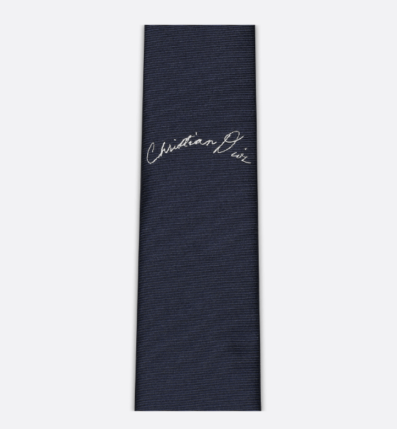 Dior o1w1db10625 Size: OS / Tie with Christian Dior in Navy Blue Size ONE SIZE - 3 Thumbnail