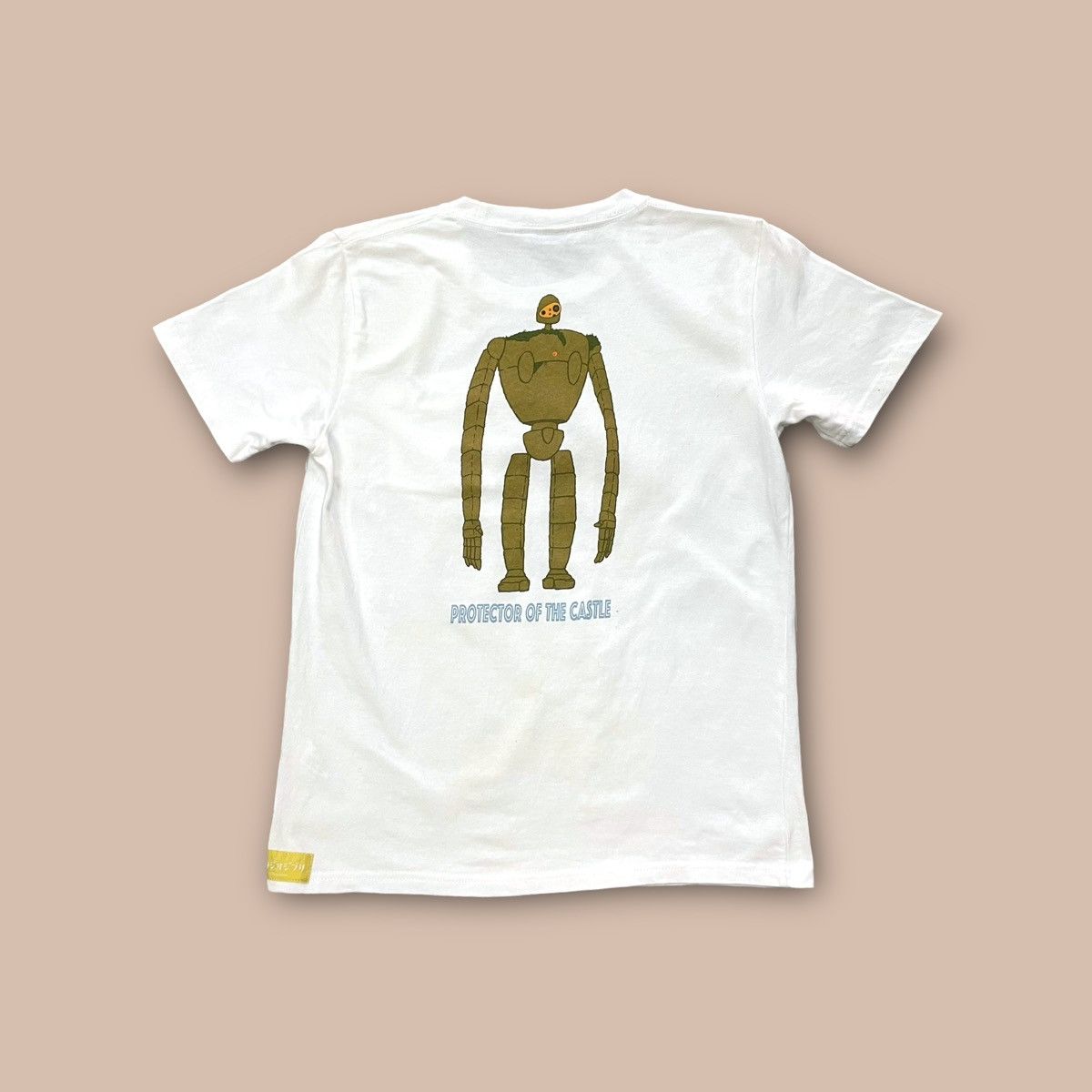 Anime Studio Ghibli "Laputa : Castle in the Sky" White Pocket Tee Size US M / EU 48-50 / 2 - 3 Thumbnail