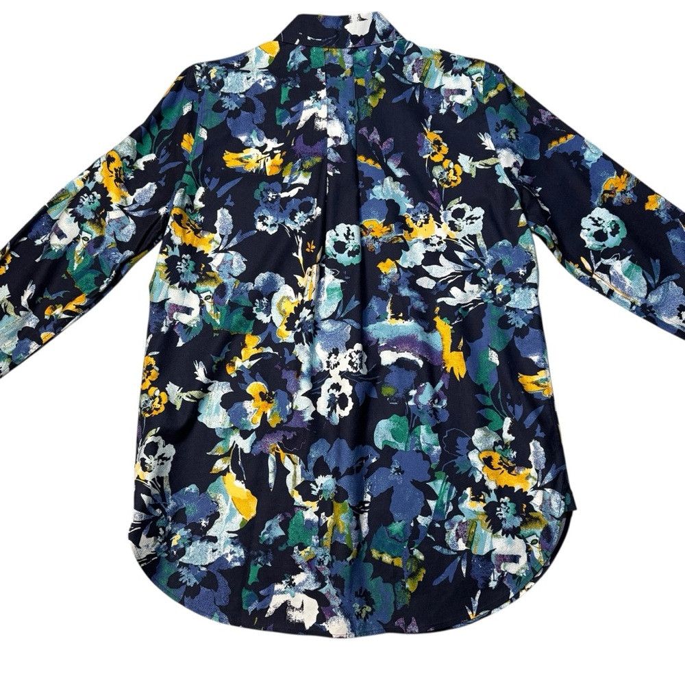 Chicos New Chico's No Iron Stretch Floral Tunic Size 0.5 US 6 Size M / US 6-8 / IT 42-44 - 3 Thumbnail