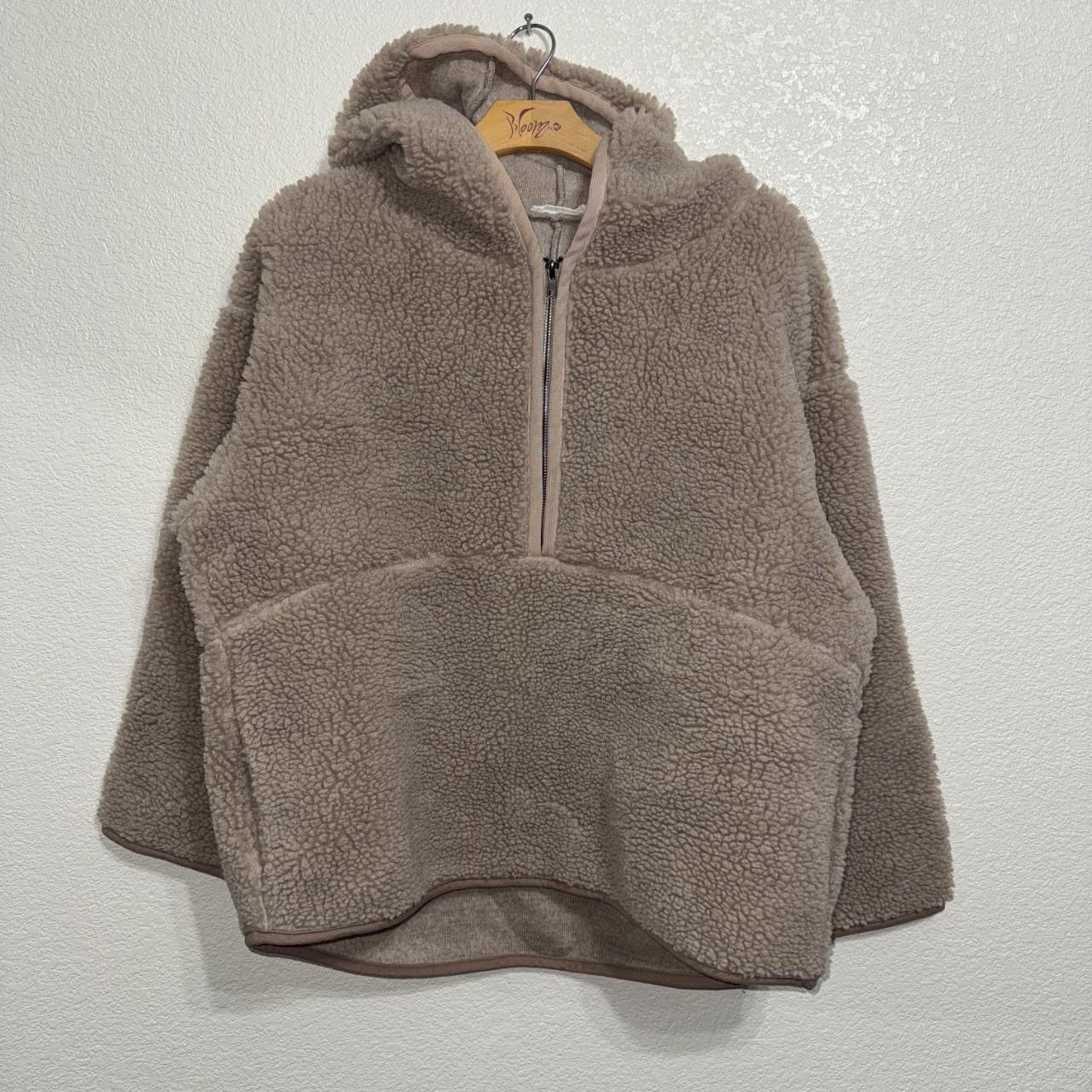 Other Mod Ref Beige Deep Pile Hooded Sweater S (oversized) Size S / US 4 / IT 40 - 1 Thumbnail