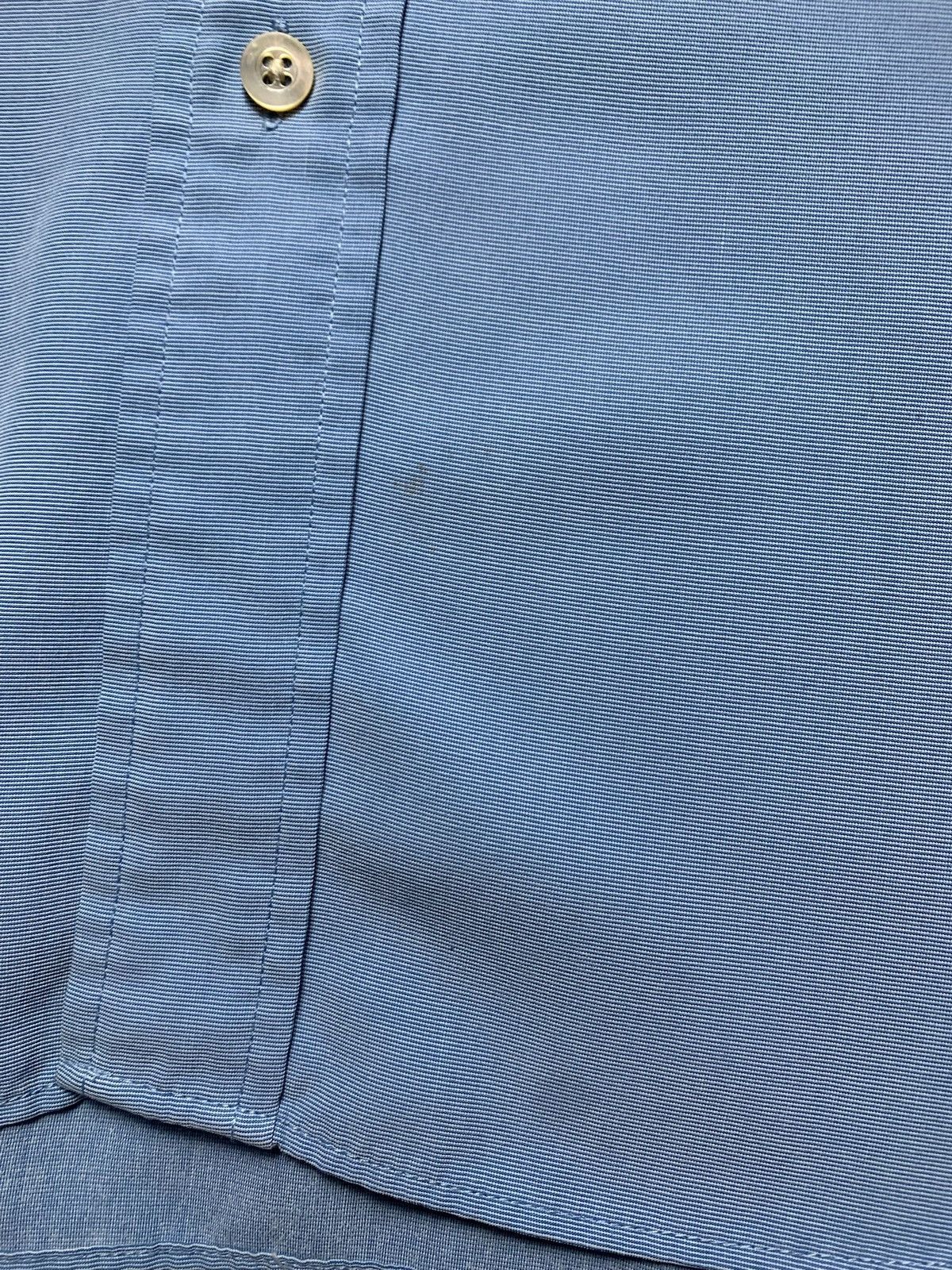 Vintage × Yves Saint Laurent Vintage Yves Saint Laurent shirt size XL logo blue Size US XL / EU 56 / 4 - 3 Thumbnail